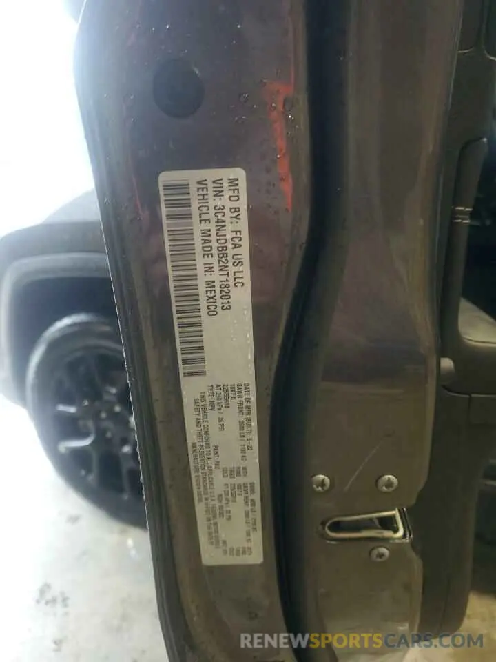 13 Photograph of a damaged car 3C4NJDBB2NT182013 JEEP COMPASS 2022