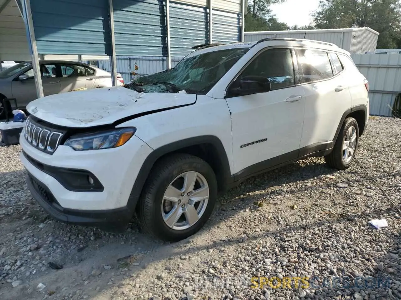 1 Photograph of a damaged car 3C4NJDBB2NT207685 JEEP COMPASS 2022