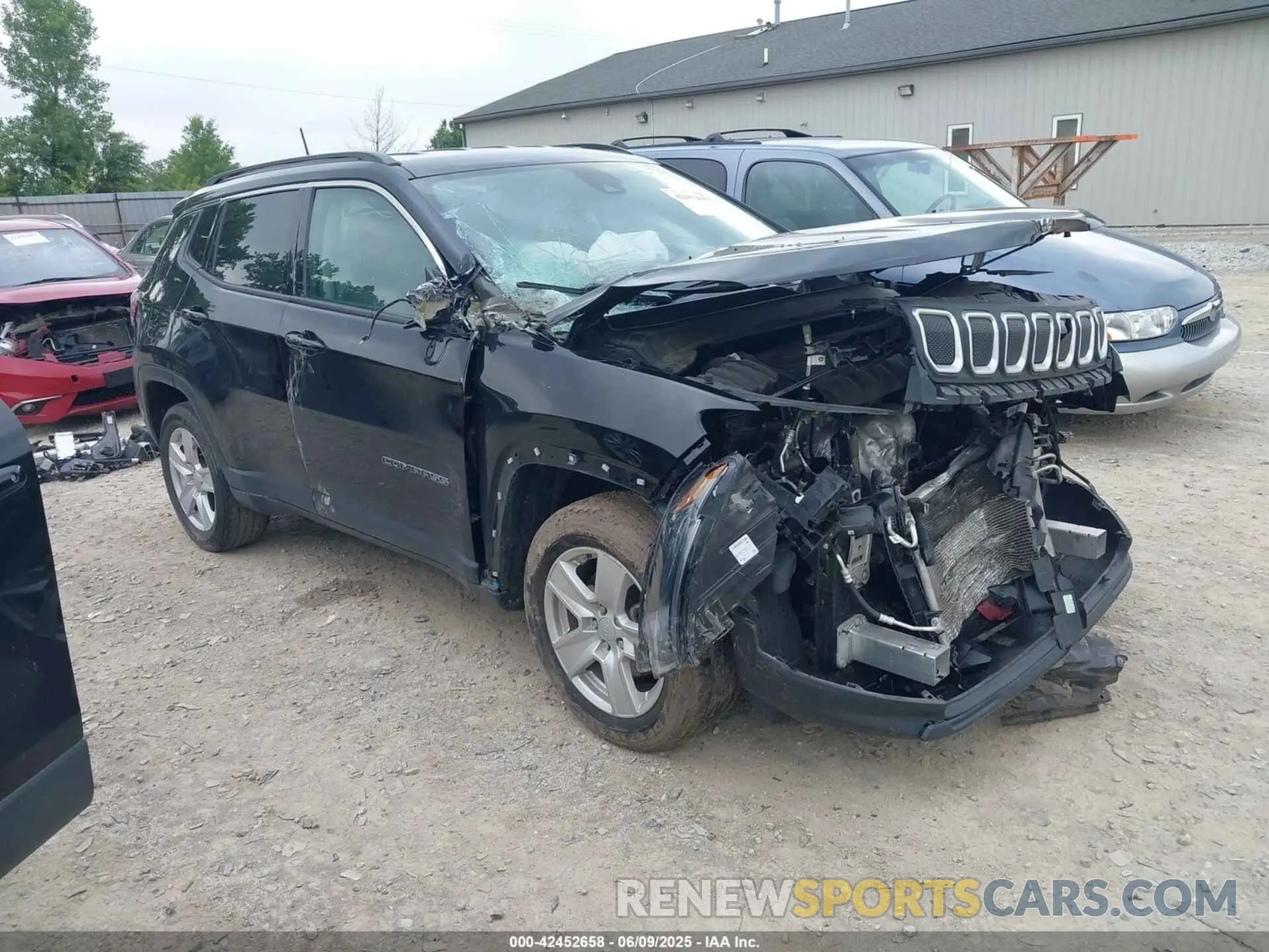 1 Photograph of a damaged car 3C4NJDBB3NT113332 JEEP COMPASS 2022