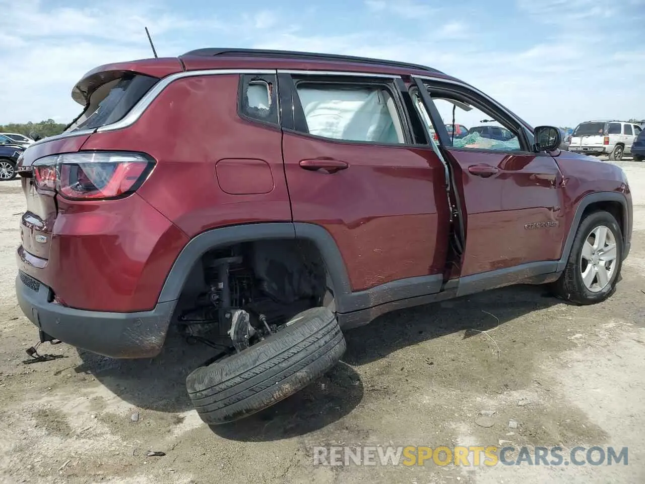 3 Photograph of a damaged car 3C4NJDBB3NT122001 JEEP COMPASS 2022