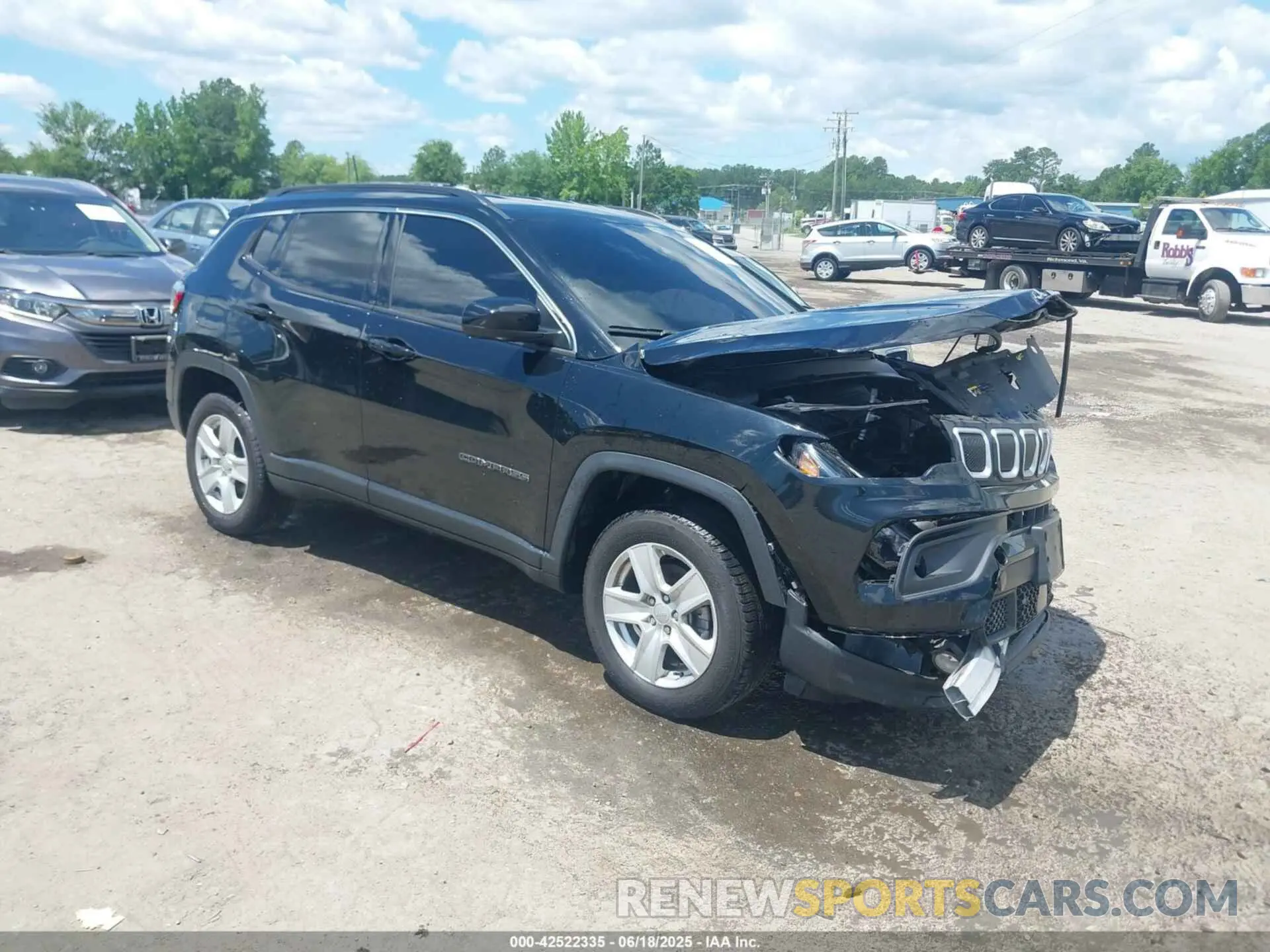 1 Photograph of a damaged car 3C4NJDBB3NT140305 JEEP COMPASS 2022