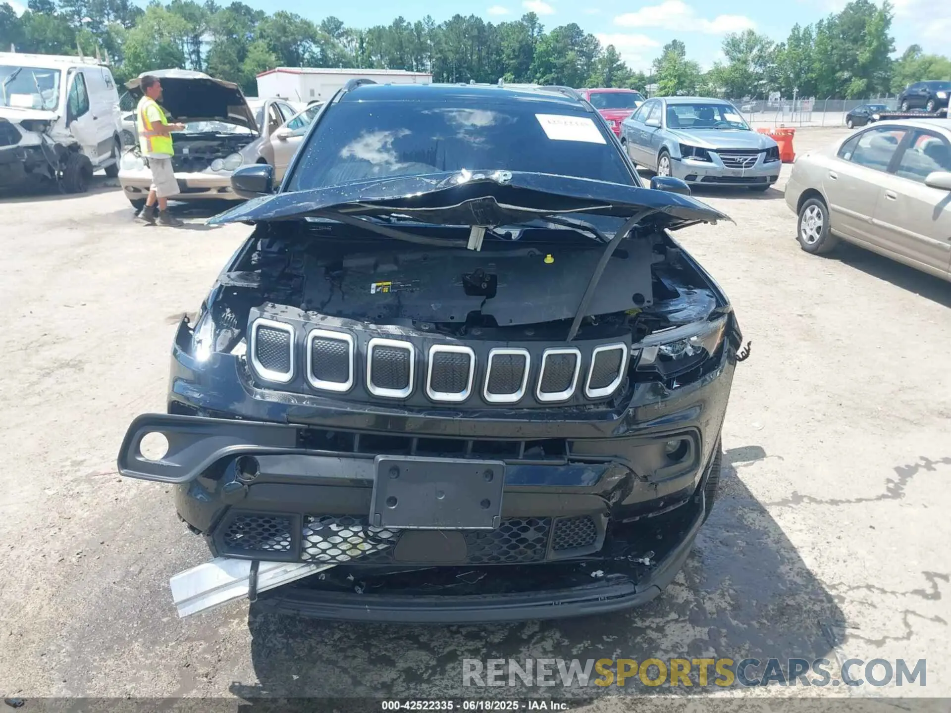12 Photograph of a damaged car 3C4NJDBB3NT140305 JEEP COMPASS 2022