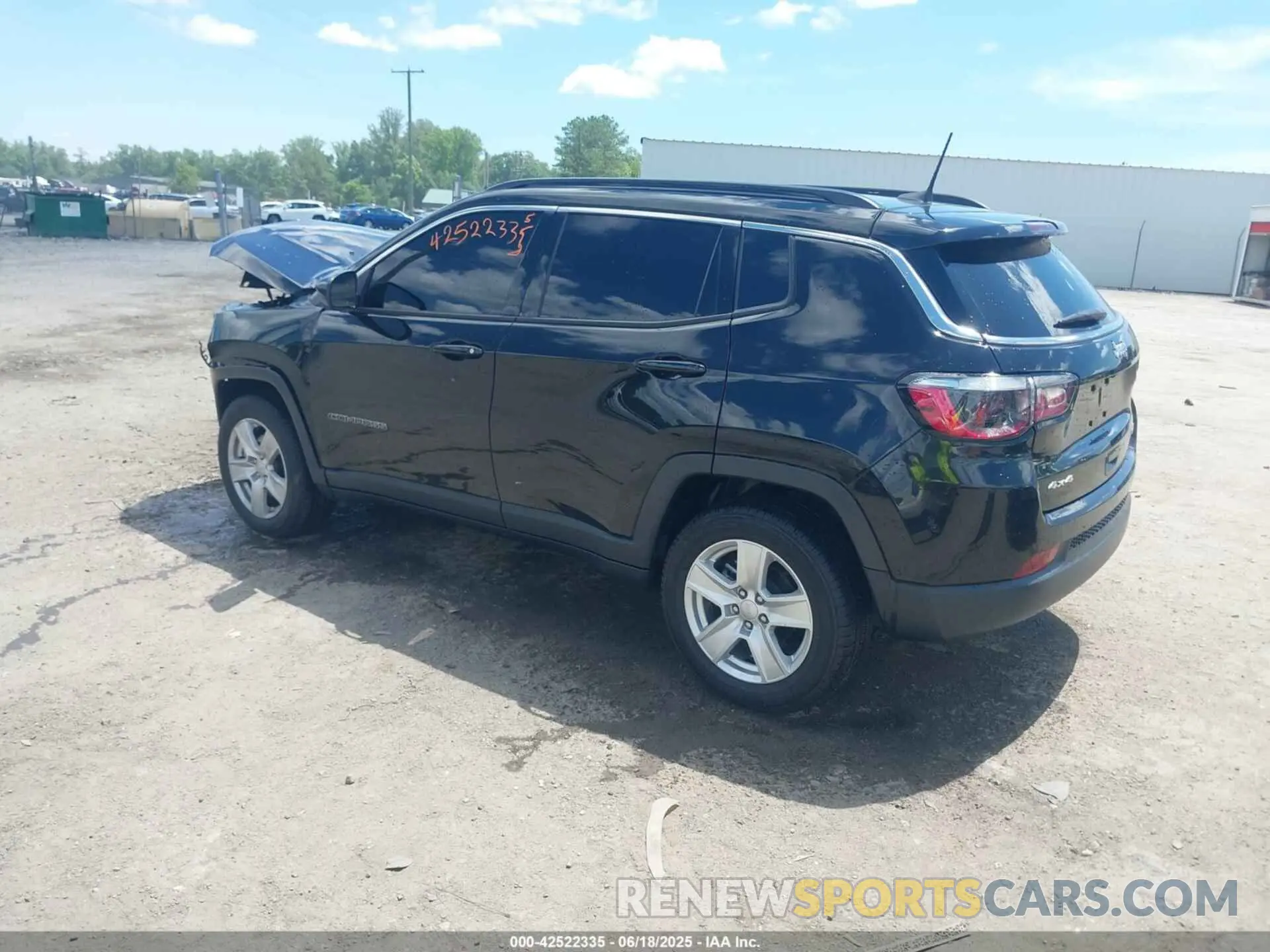 3 Photograph of a damaged car 3C4NJDBB3NT140305 JEEP COMPASS 2022