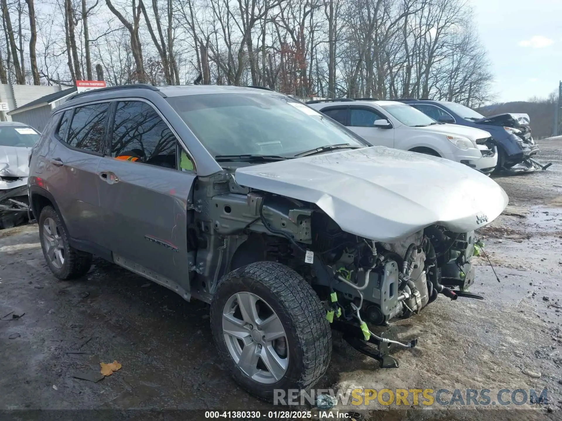1 Photograph of a damaged car 3C4NJDBB4NT131810 JEEP COMPASS 2022