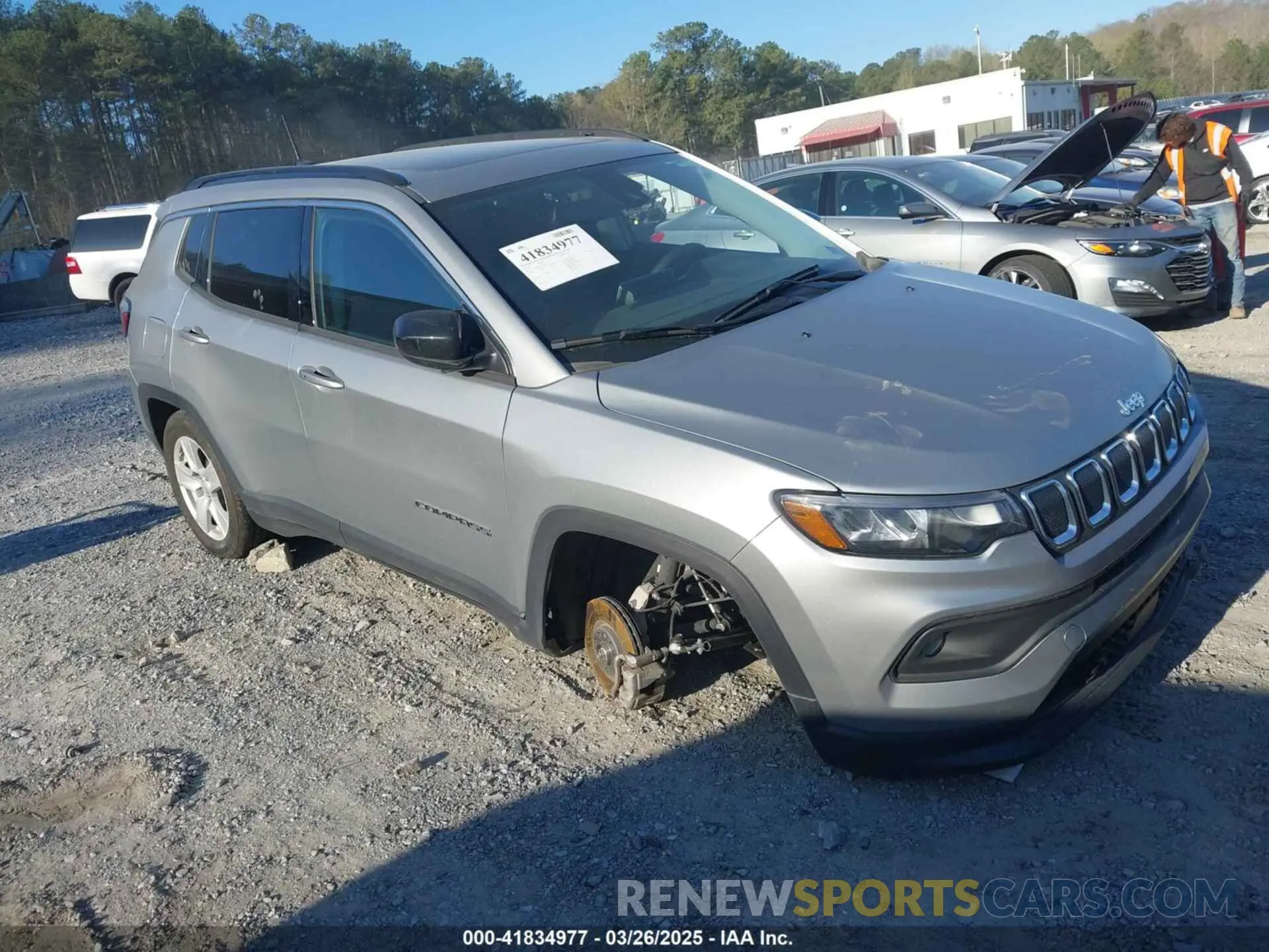 1 Photograph of a damaged car 3C4NJDBB4NT165519 JEEP COMPASS 2022