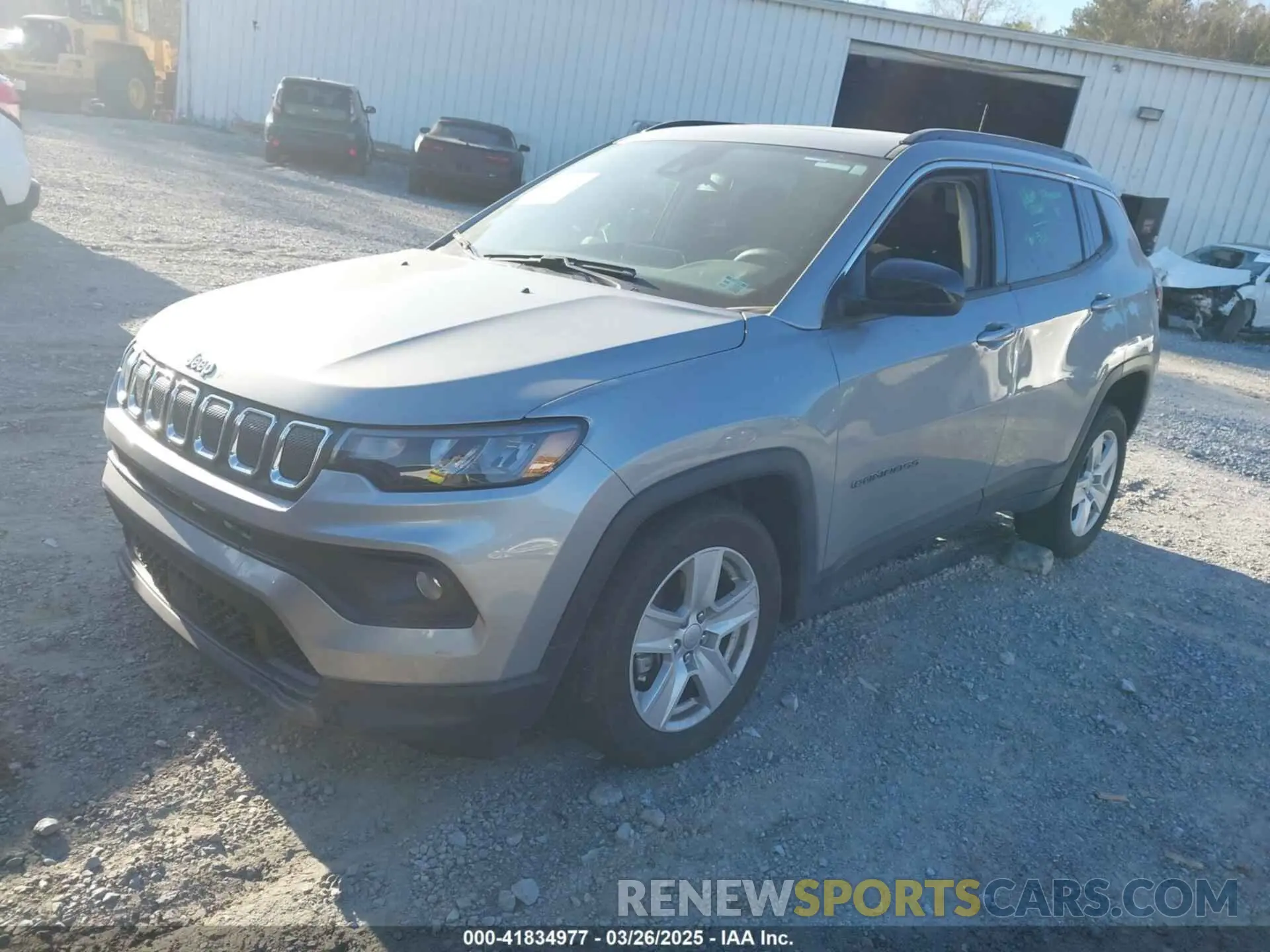 2 Photograph of a damaged car 3C4NJDBB4NT165519 JEEP COMPASS 2022