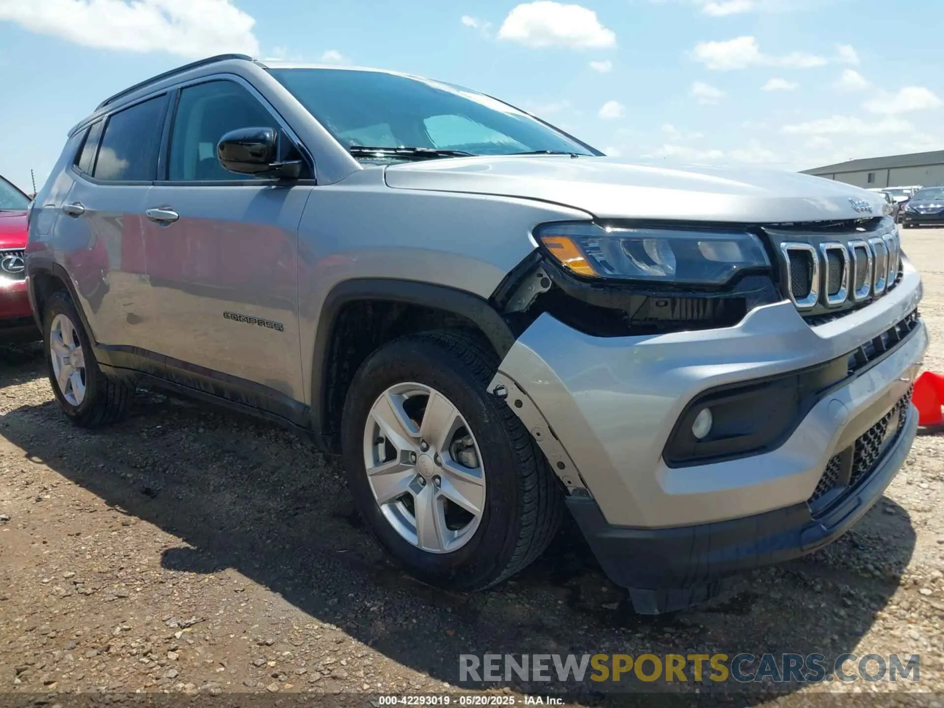 1 Photograph of a damaged car 3C4NJDBB4NT230241 JEEP COMPASS 2022