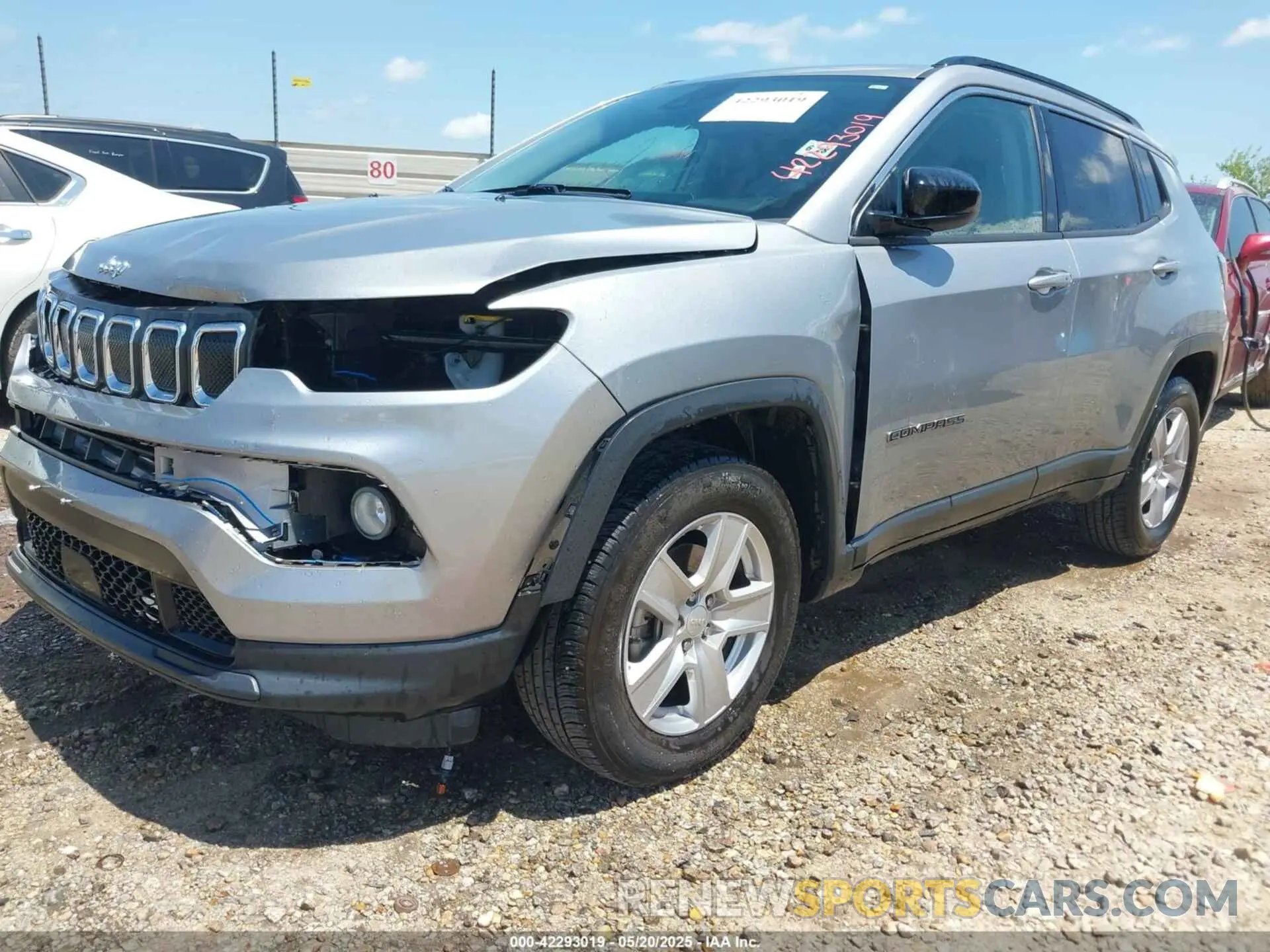 2 Photograph of a damaged car 3C4NJDBB4NT230241 JEEP COMPASS 2022
