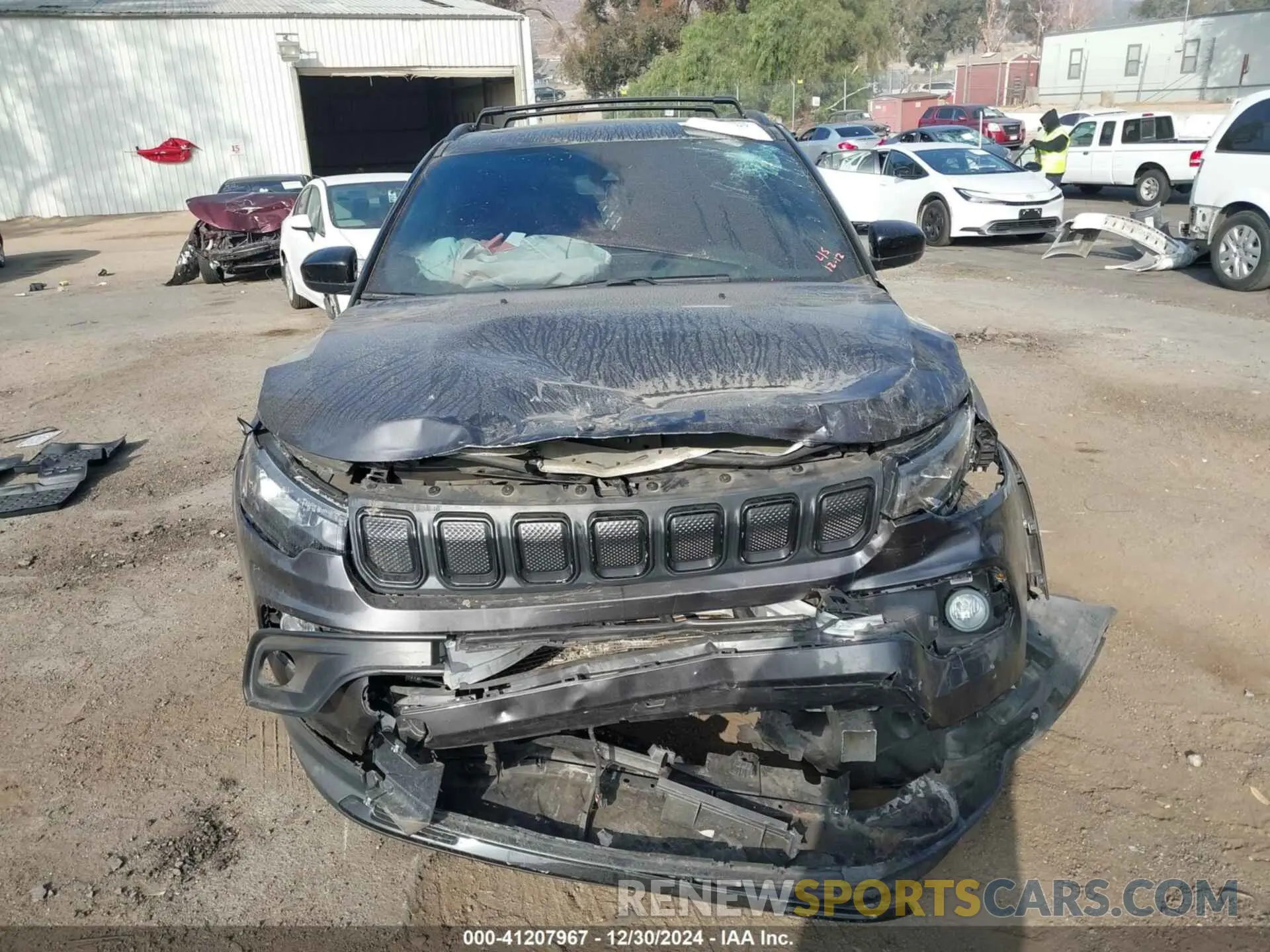 12 Photograph of a damaged car 3C4NJDBB6NT227843 JEEP COMPASS 2022