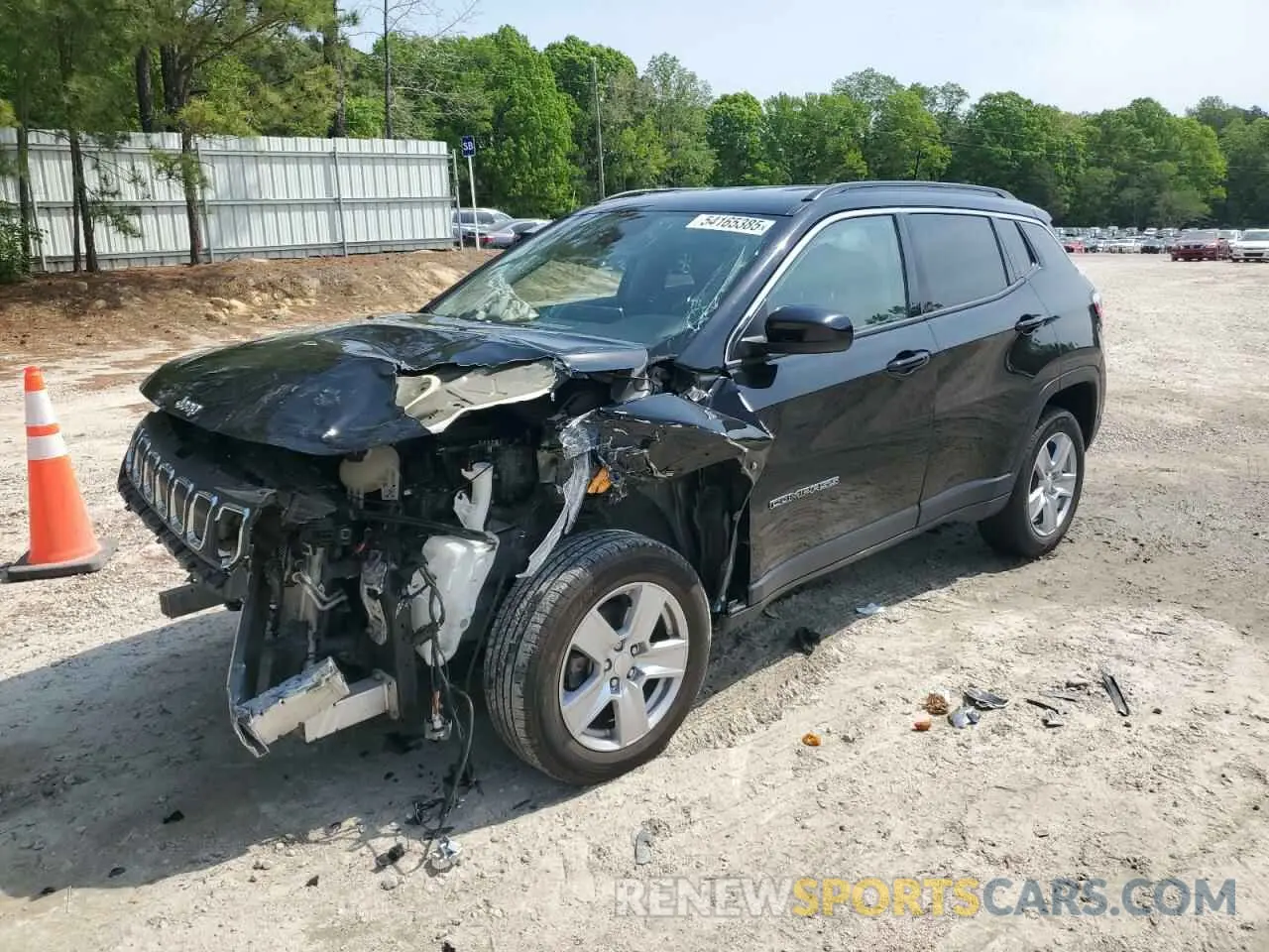 1 Photograph of a damaged car 3C4NJDBB7NT231769 JEEP COMPASS 2022