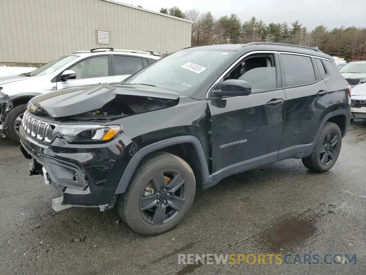 1 Photograph of a damaged car 3C4NJDBB8NT216102 JEEP COMPASS 2022