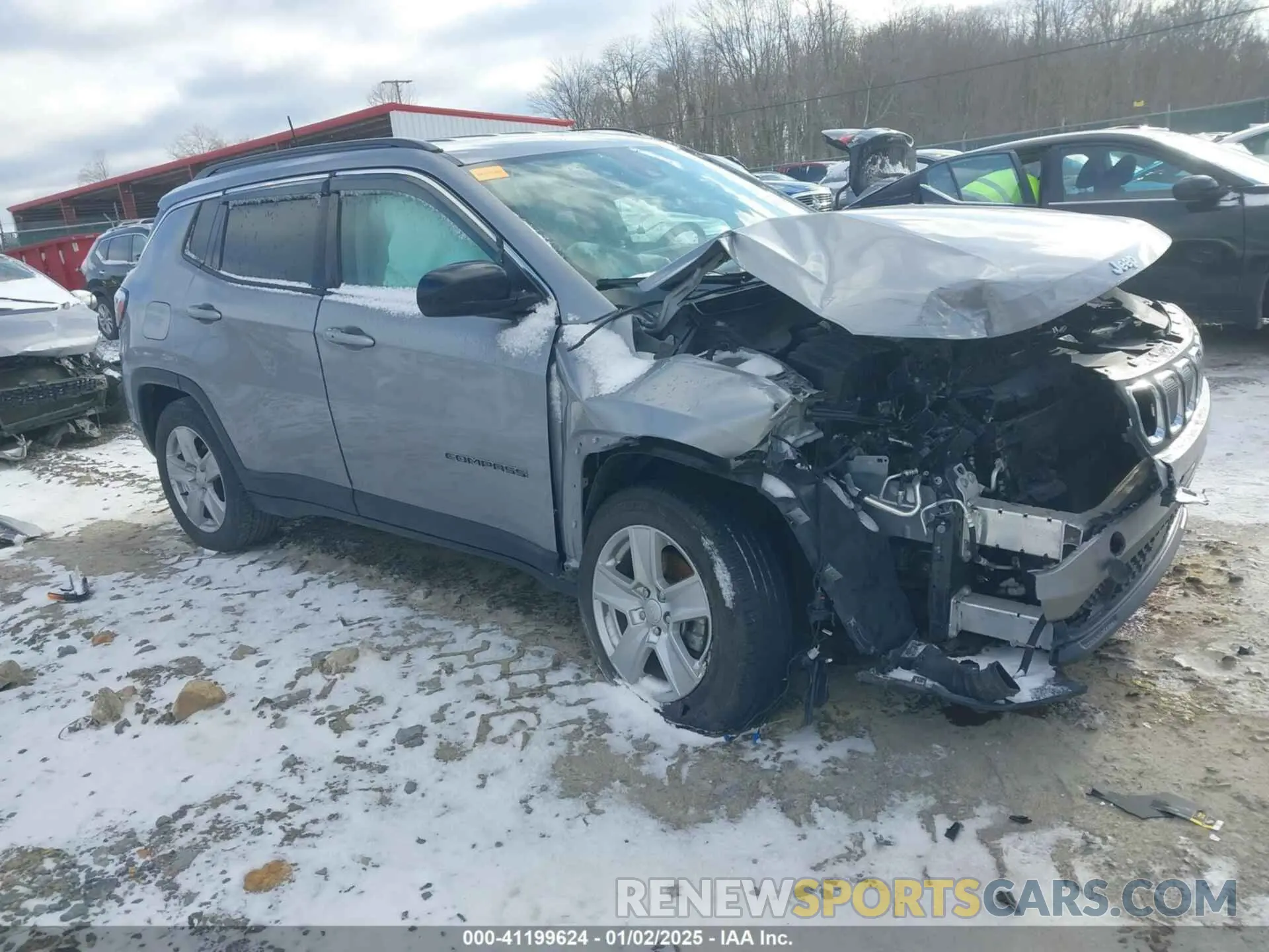 1 Photograph of a damaged car 3C4NJDBB8NT232820 JEEP COMPASS 2022