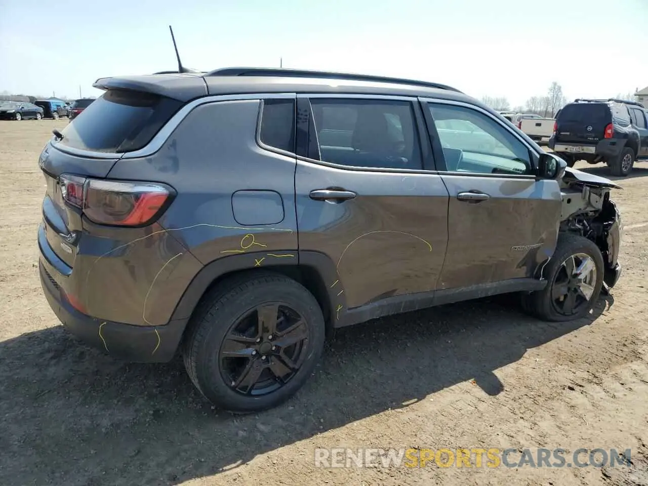 3 Photograph of a damaged car 3C4NJDBB9NT104702 JEEP COMPASS 2022