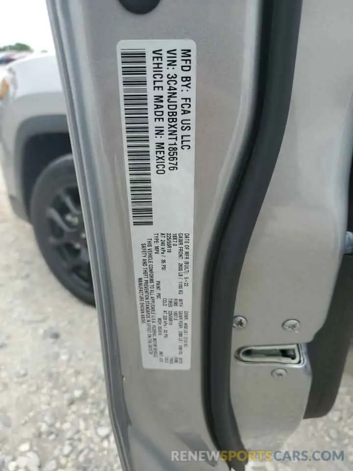 13 Photograph of a damaged car 3C4NJDBBXNT185676 JEEP COMPASS 2022