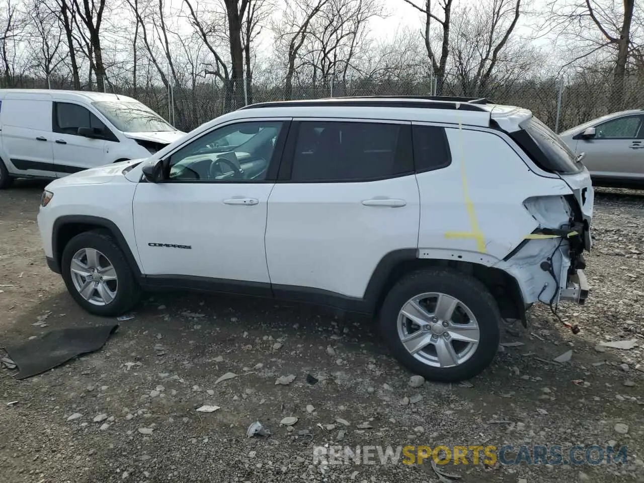 2 Photograph of a damaged car 3C4NJDBBXNT210334 JEEP COMPASS 2022