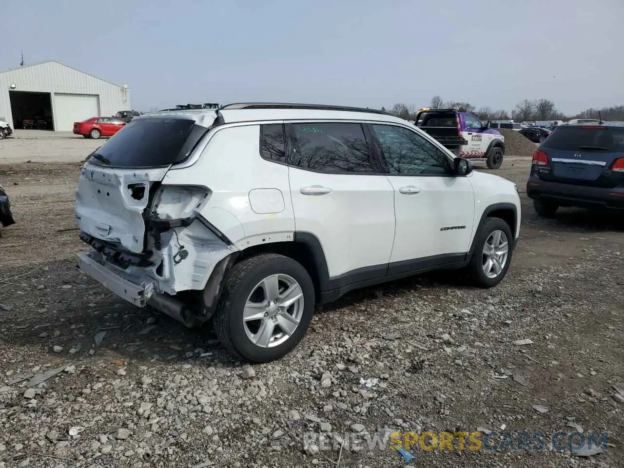 3 Photograph of a damaged car 3C4NJDBBXNT210334 JEEP COMPASS 2022
