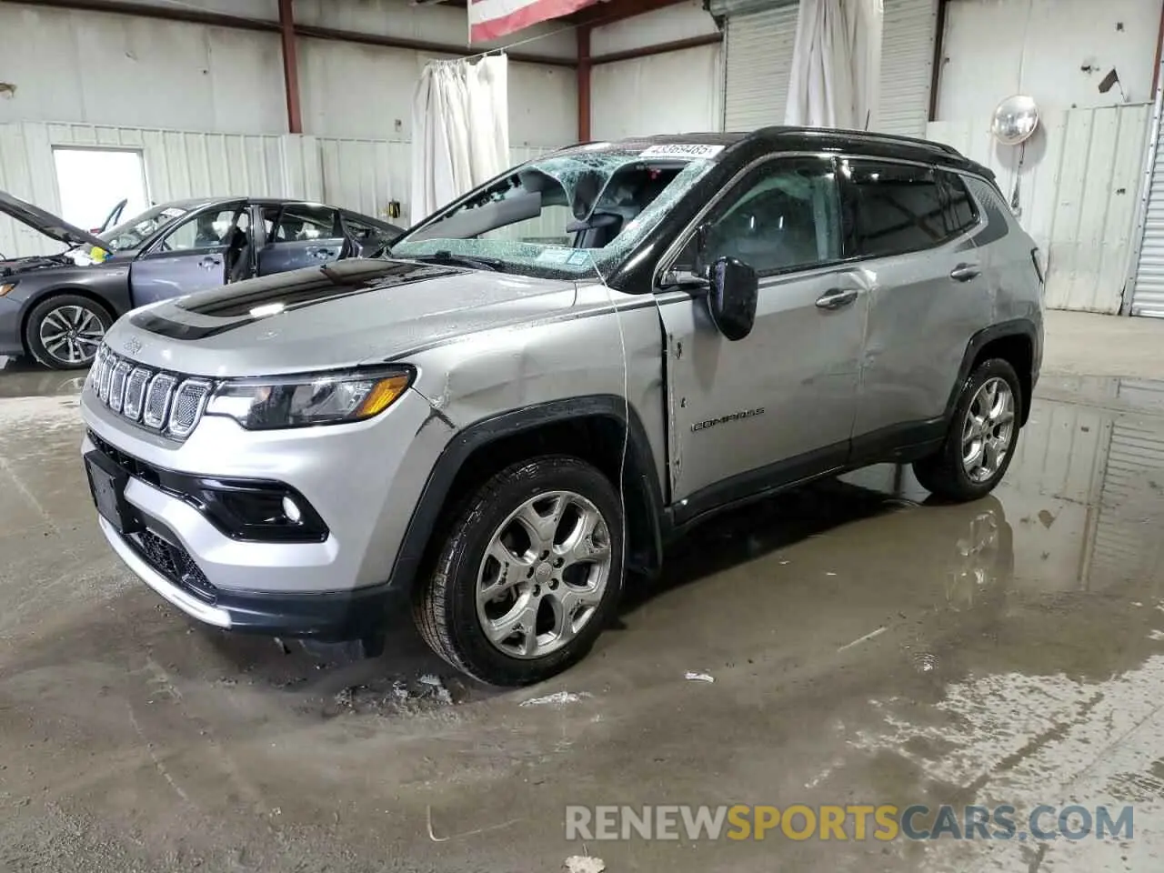 1 Photograph of a damaged car 3C4NJDCB0NT113383 JEEP COMPASS 2022