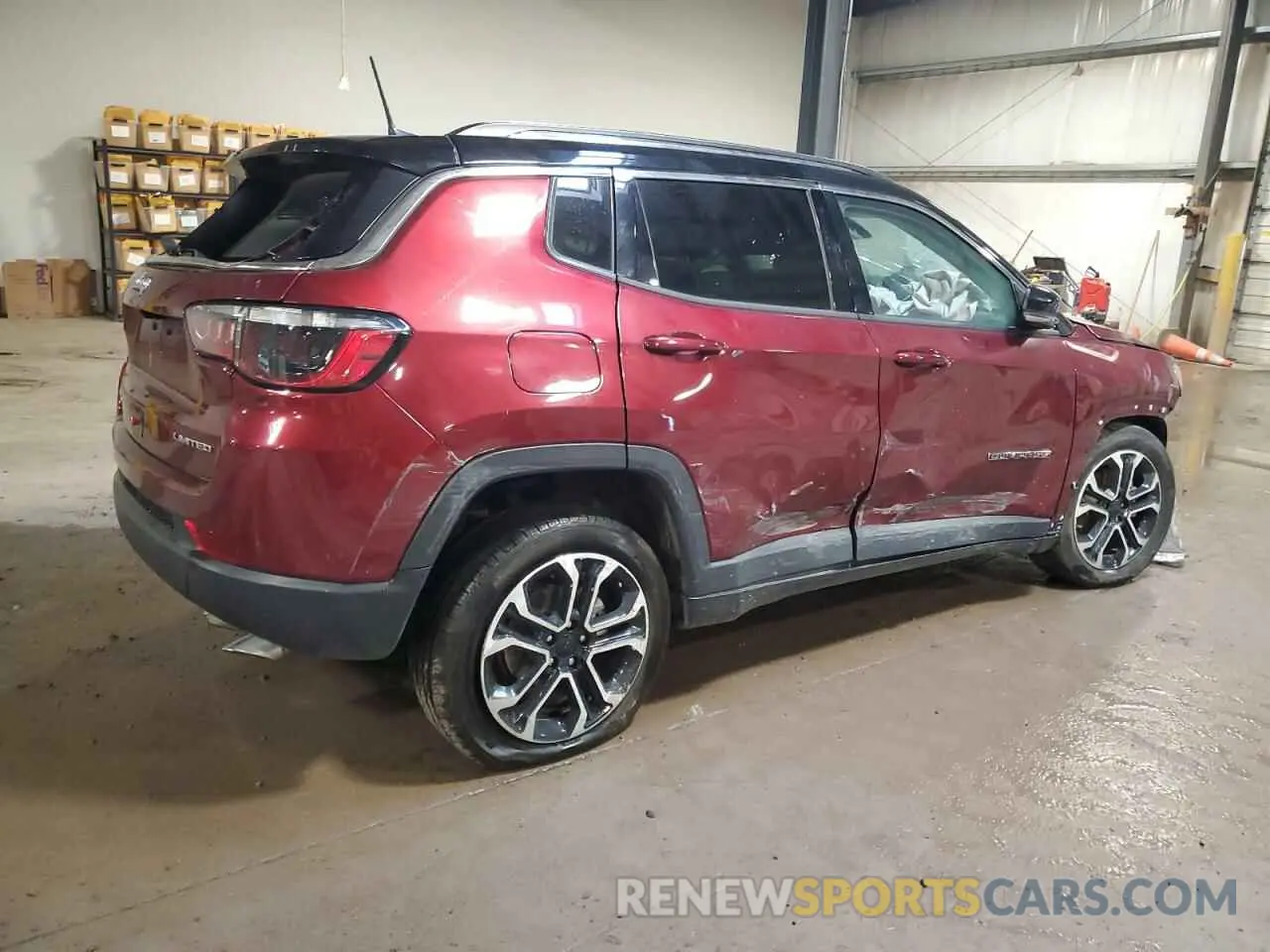 3 Photograph of a damaged car 3C4NJDCB0NT180307 JEEP COMPASS 2022