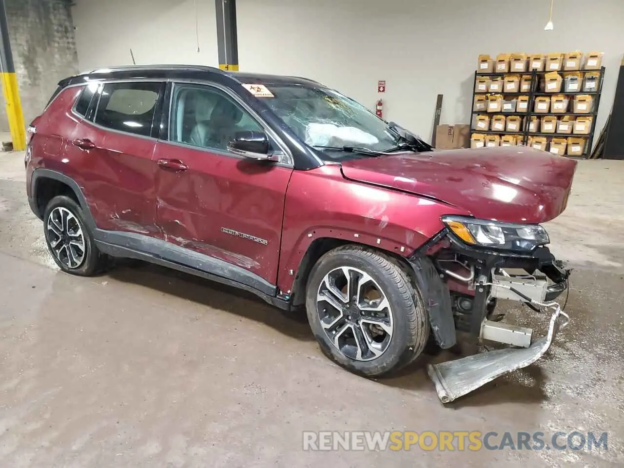 4 Photograph of a damaged car 3C4NJDCB0NT180307 JEEP COMPASS 2022