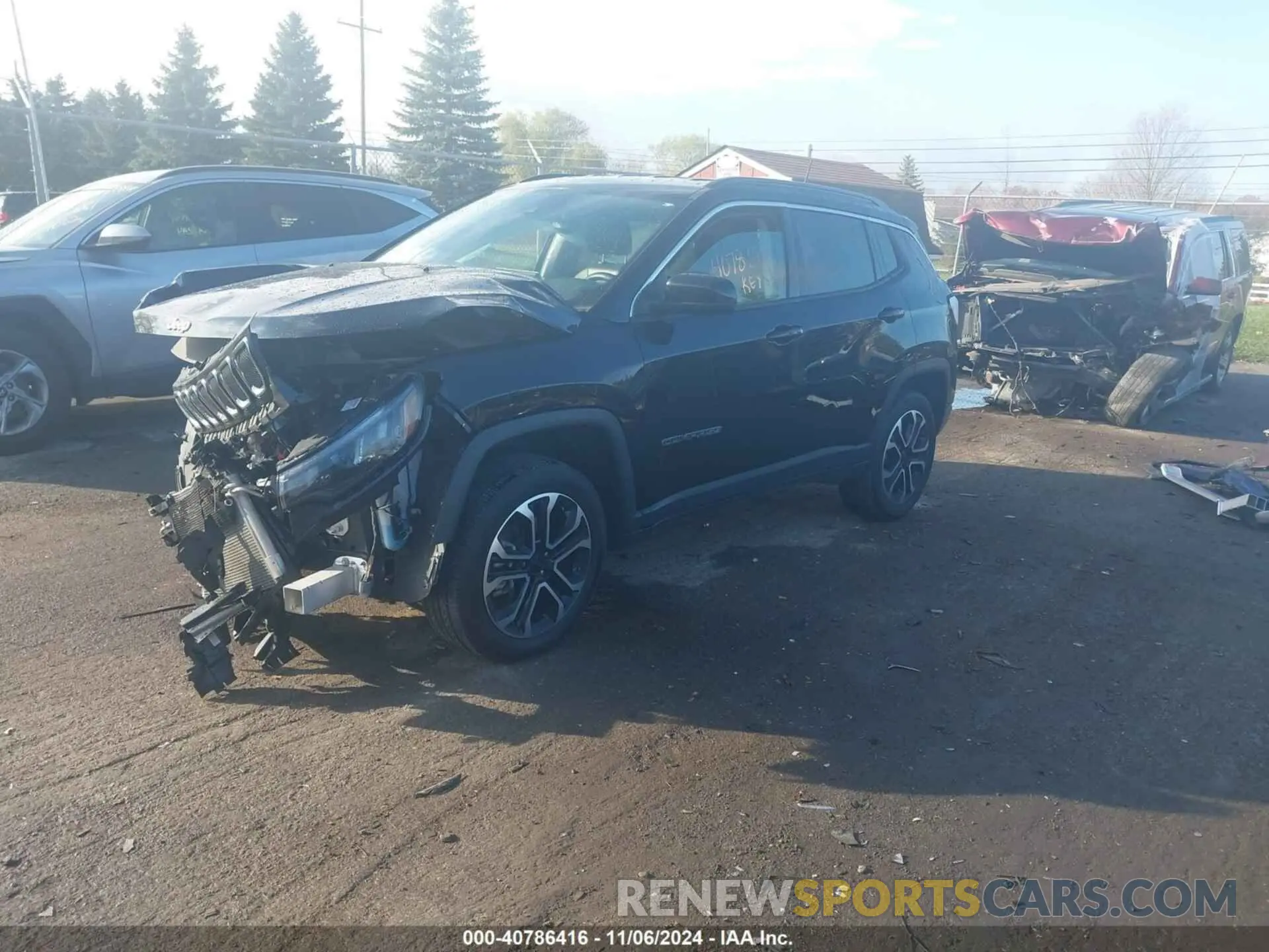 2 Photograph of a damaged car 3C4NJDCB0NT197513 JEEP COMPASS 2022