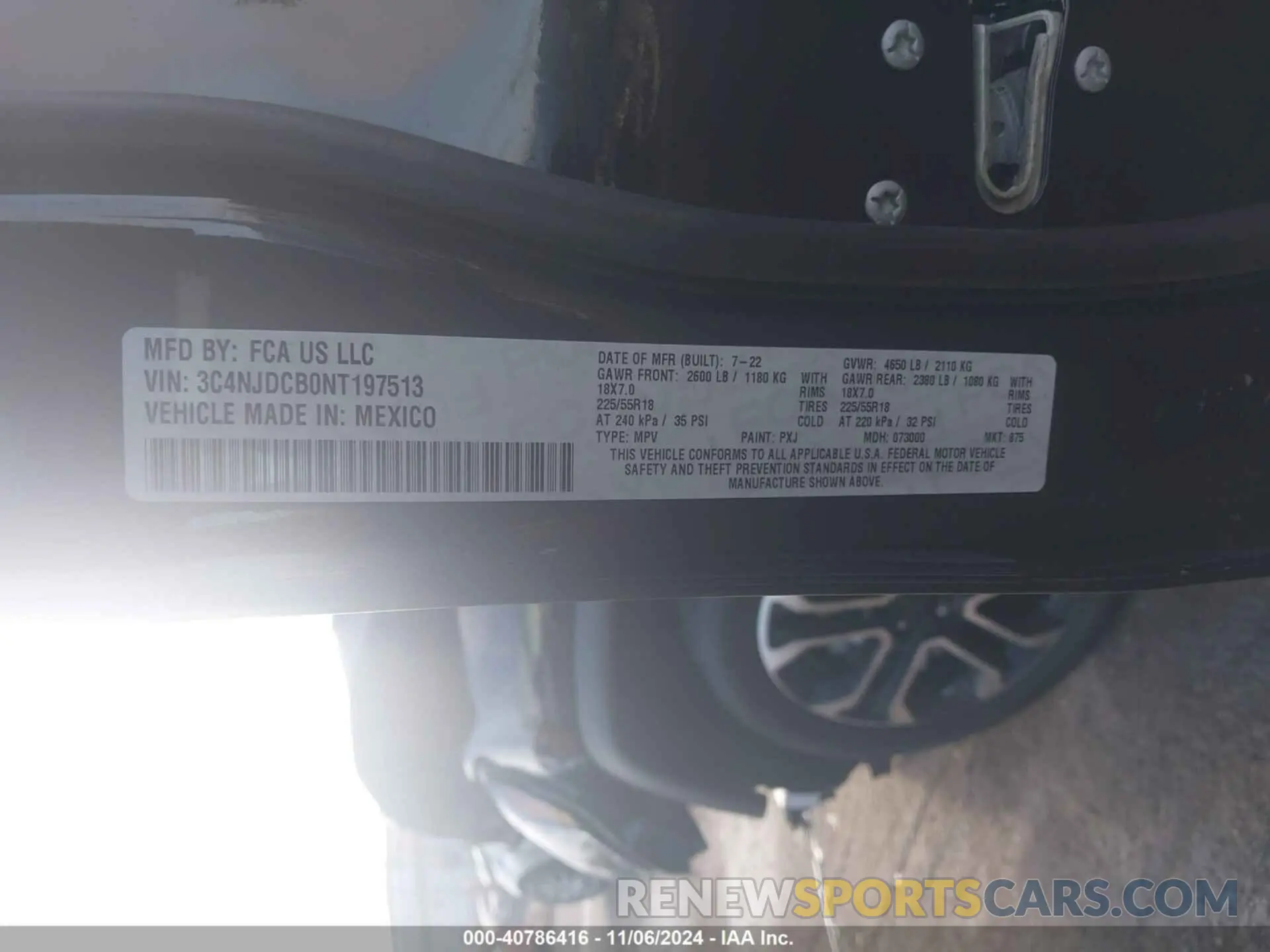 9 Photograph of a damaged car 3C4NJDCB0NT197513 JEEP COMPASS 2022