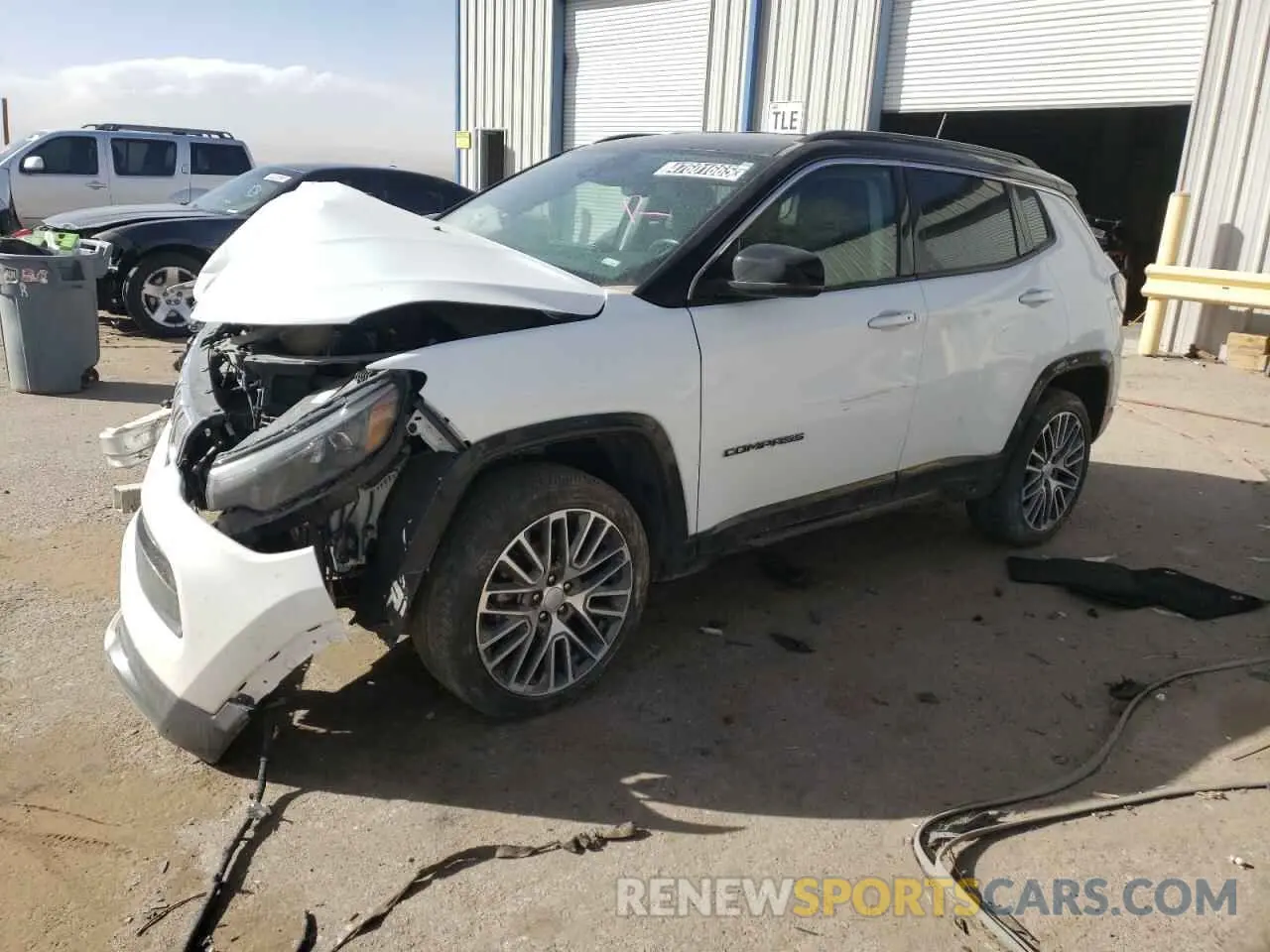 1 Photograph of a damaged car 3C4NJDCB0NT211992 JEEP COMPASS 2022