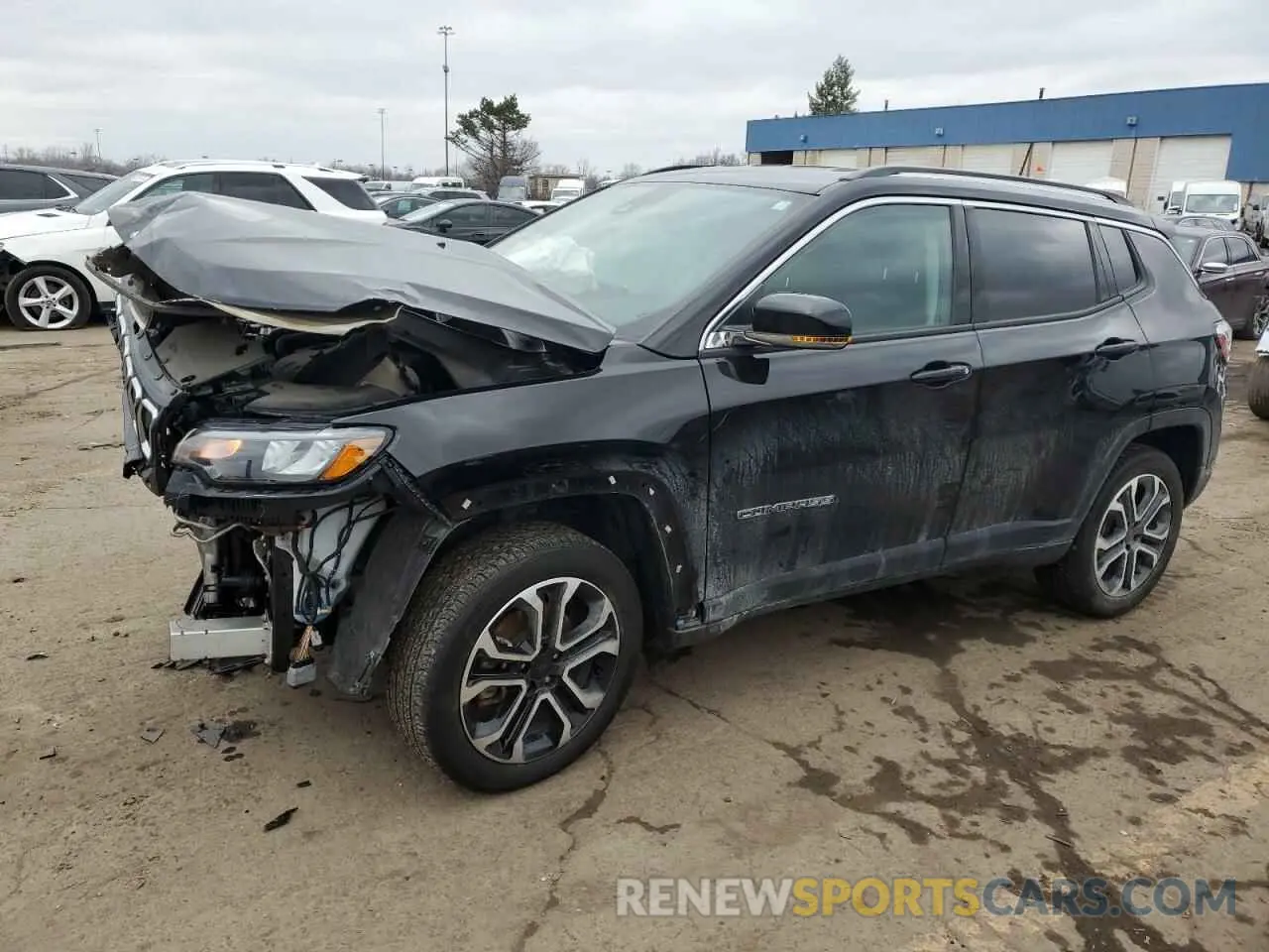 1 Photograph of a damaged car 3C4NJDCB2NT174427 JEEP COMPASS 2022