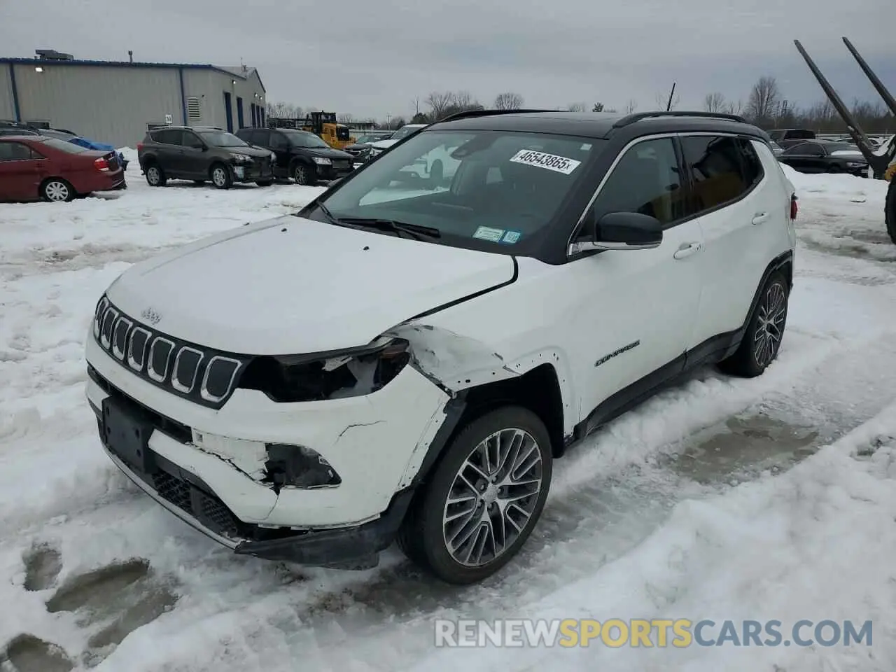 1 Photograph of a damaged car 3C4NJDCB3NT180981 JEEP COMPASS 2022