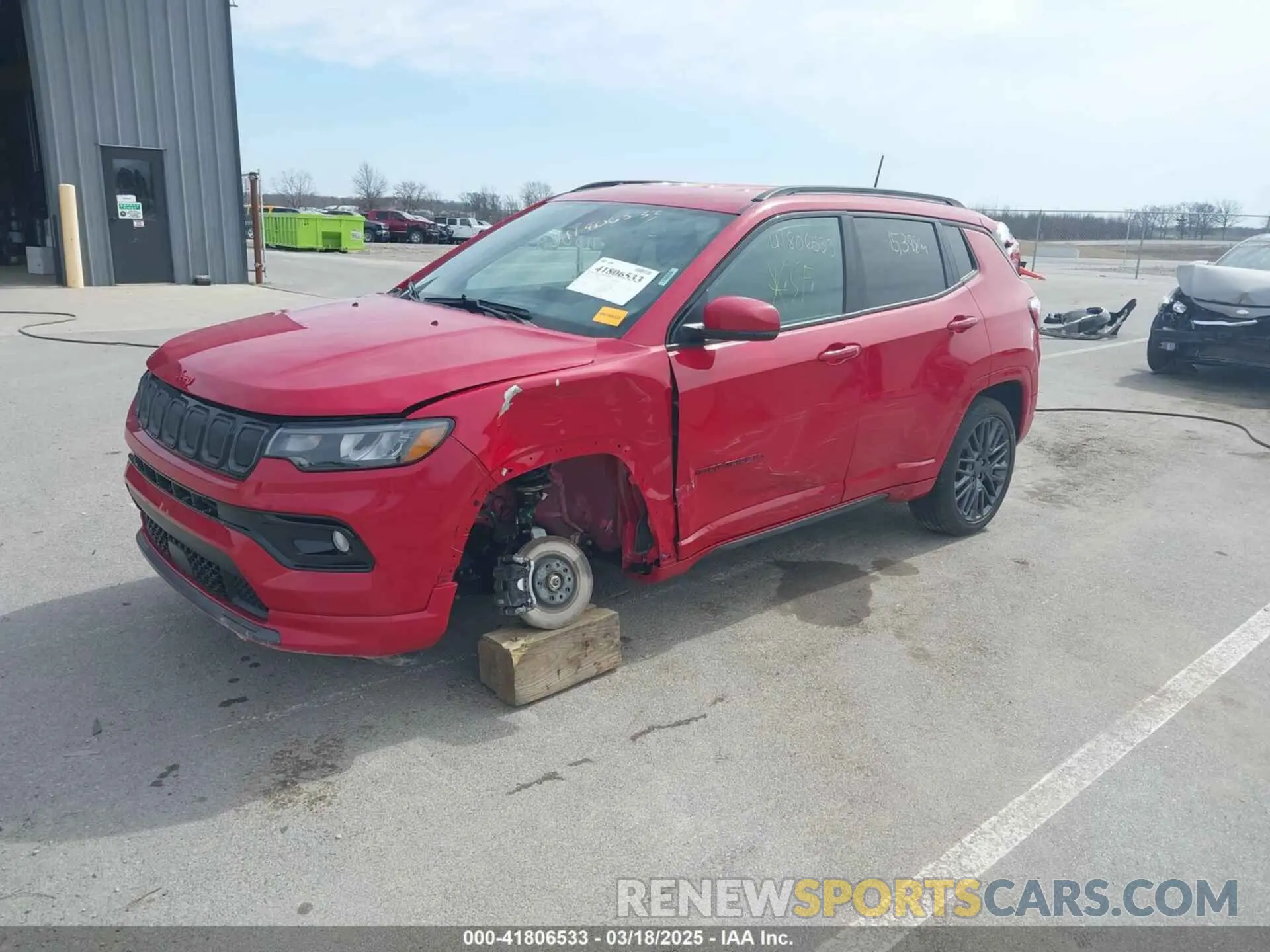 2 Photograph of a damaged car 3C4NJDCB3NT194315 JEEP COMPASS 2022