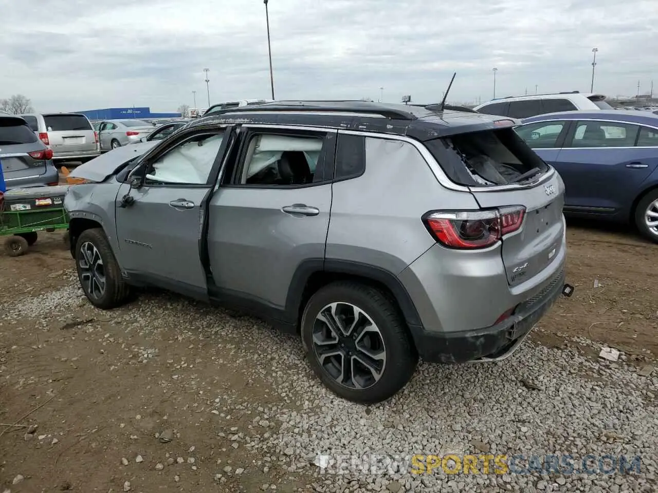 2 Photograph of a damaged car 3C4NJDCB4NT113810 JEEP COMPASS 2022