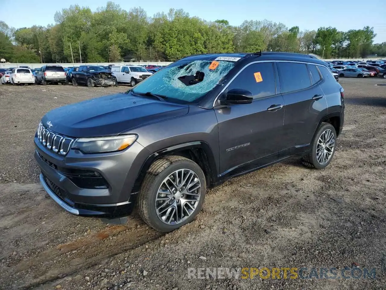 1 Photograph of a damaged car 3C4NJDCB4NT210246 JEEP COMPASS 2022