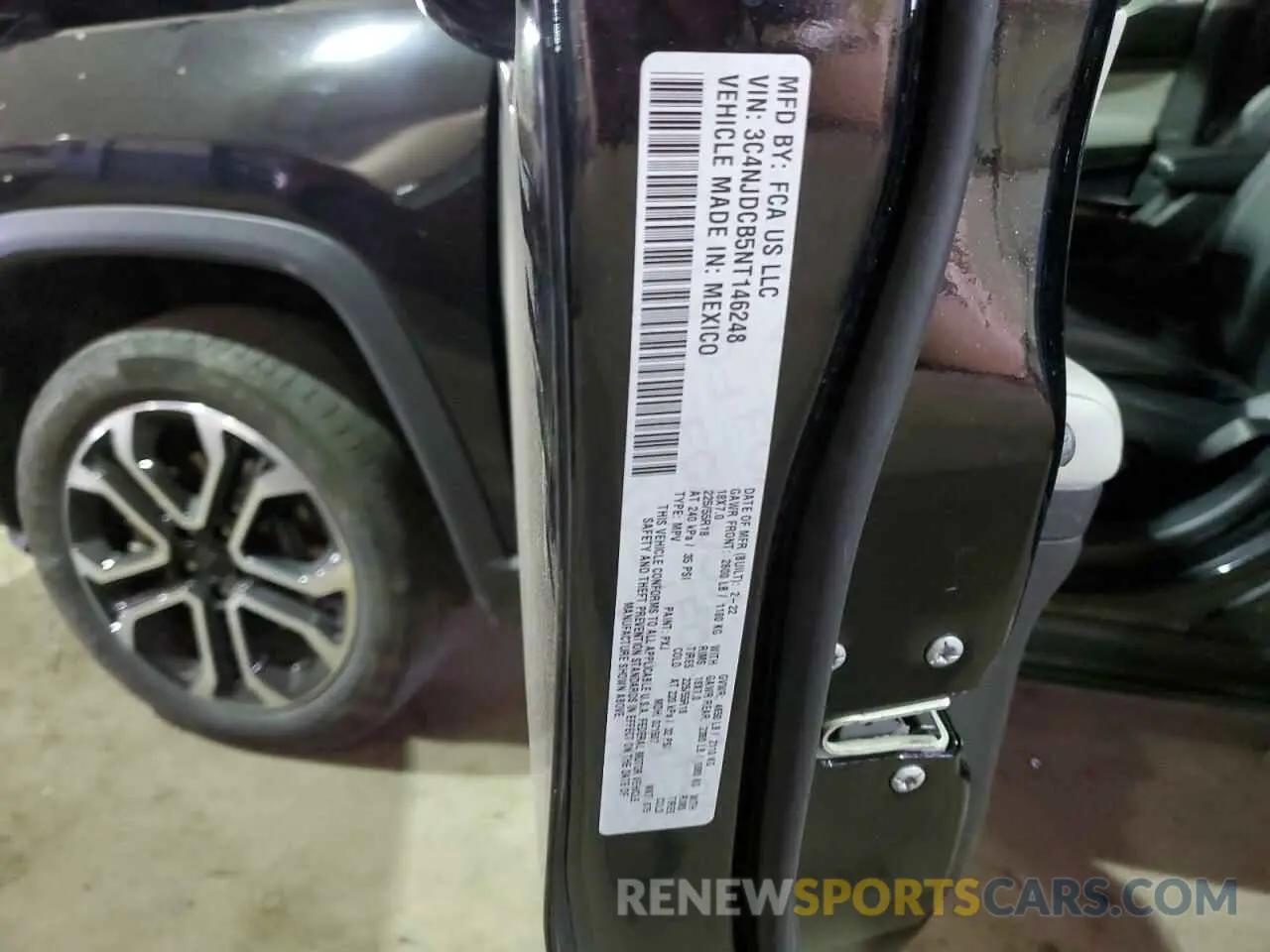 13 Photograph of a damaged car 3C4NJDCB5NT146248 JEEP COMPASS 2022
