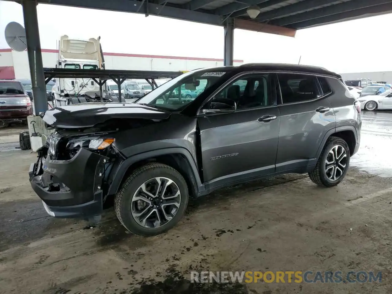 1 Photograph of a damaged car 3C4NJDCB5NT169805 JEEP COMPASS 2022