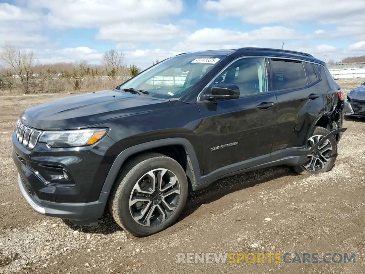 1 Photograph of a damaged car 3C4NJDCB5NT224544 JEEP COMPASS 2022