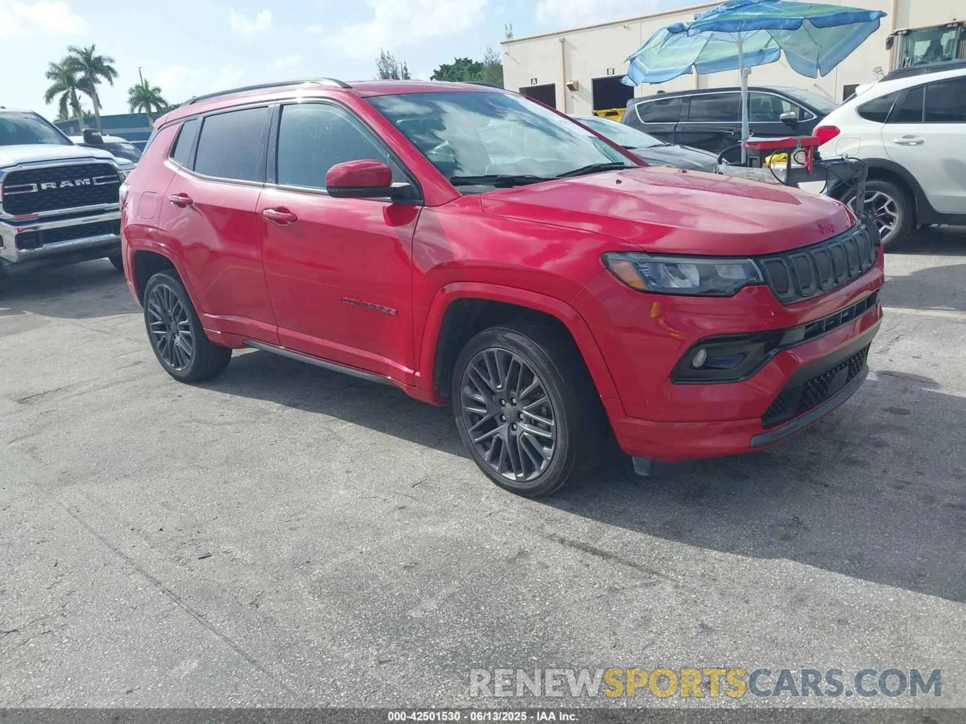 1 Photograph of a damaged car 3C4NJDCB5NT236676 JEEP COMPASS 2022
