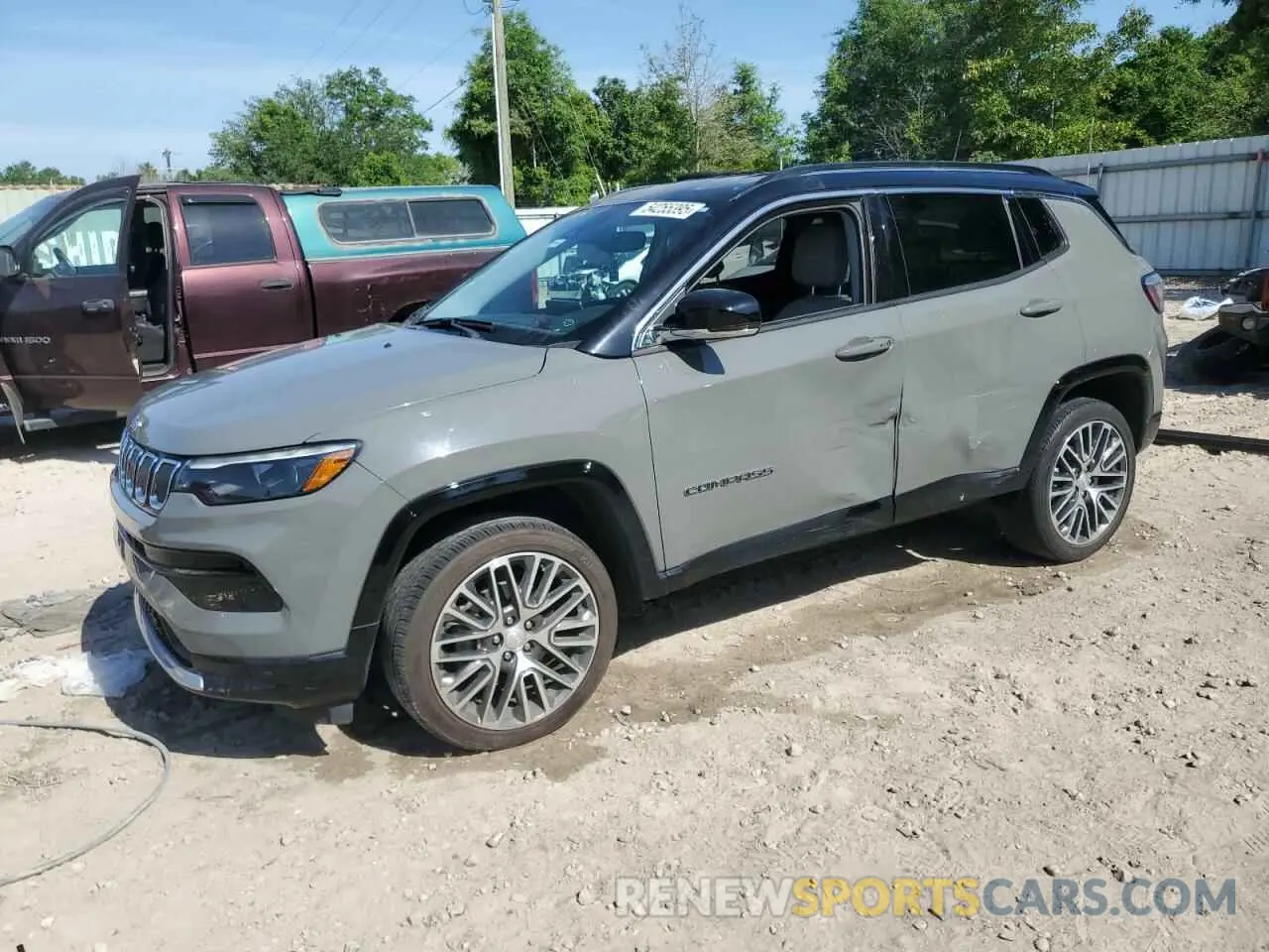 1 Photograph of a damaged car 3C4NJDCB6NT115980 JEEP COMPASS 2022