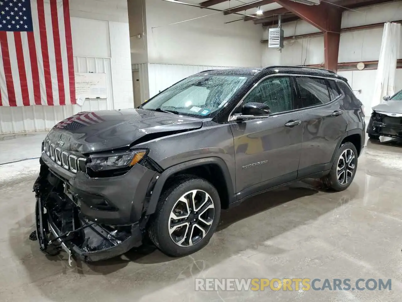 1 Photograph of a damaged car 3C4NJDCB6NT188668 JEEP COMPASS 2022