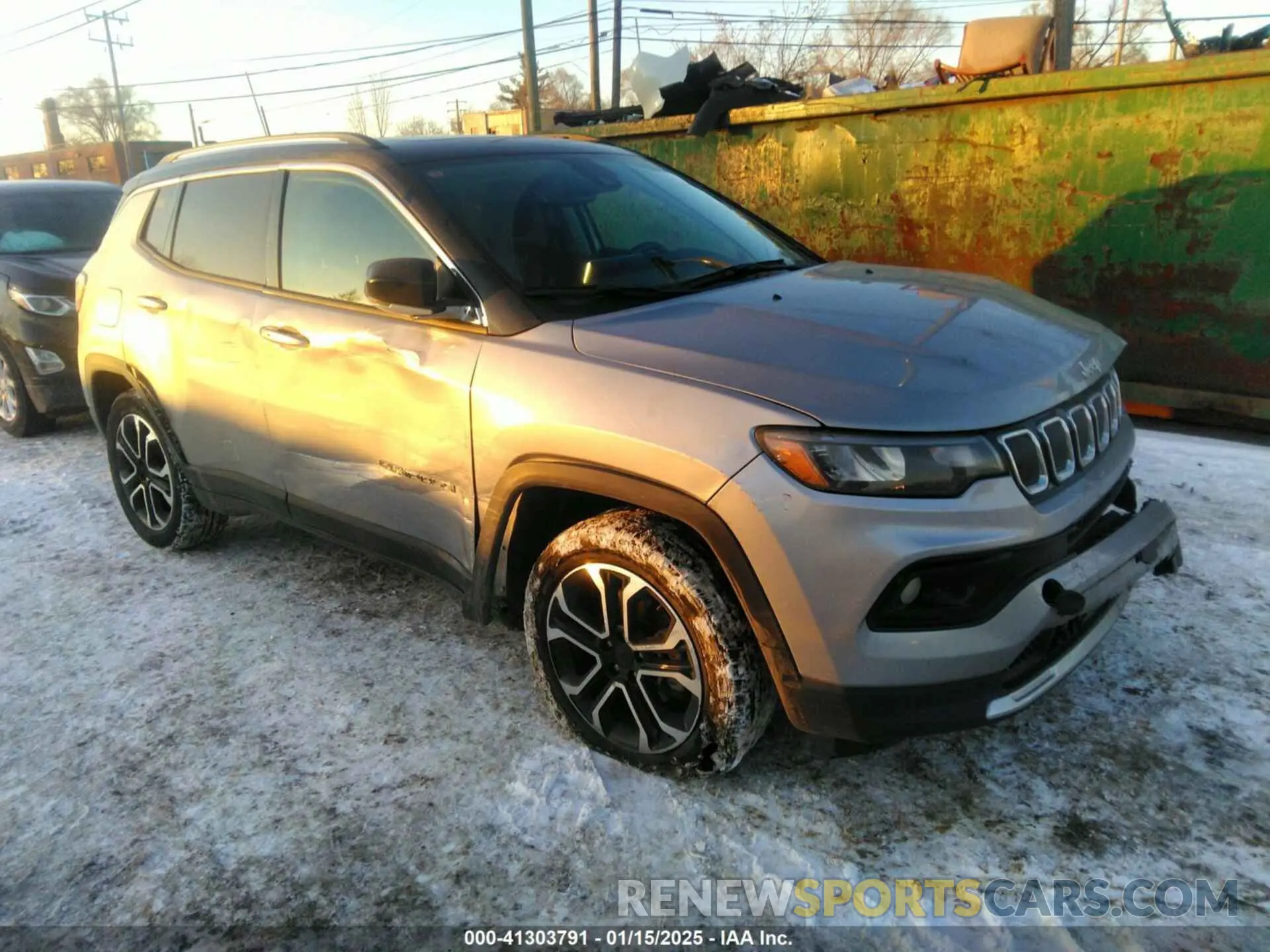 1 Photograph of a damaged car 3C4NJDCB7NT104499 JEEP COMPASS 2022
