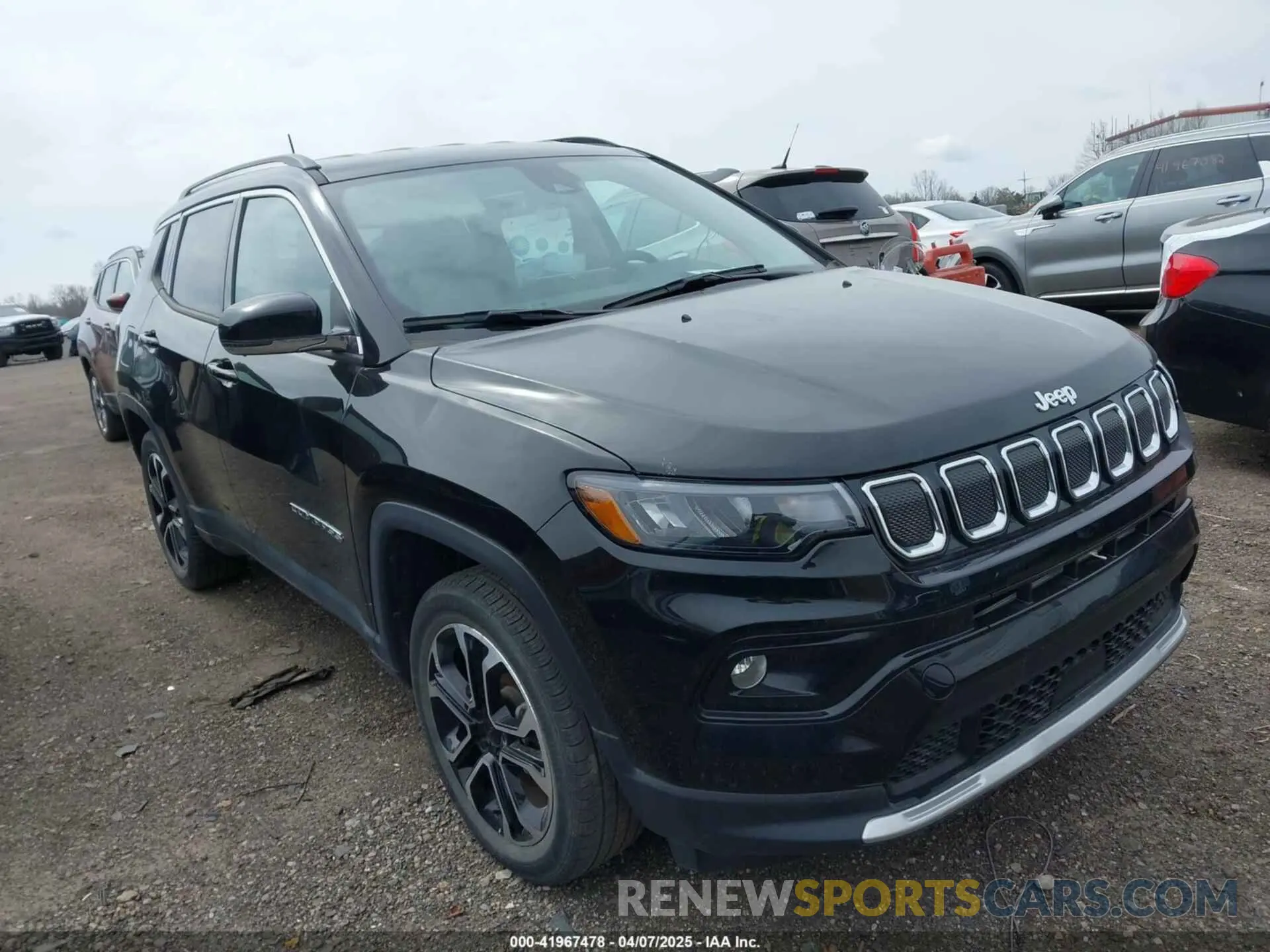 1 Photograph of a damaged car 3C4NJDCB8NT100462 JEEP COMPASS 2022