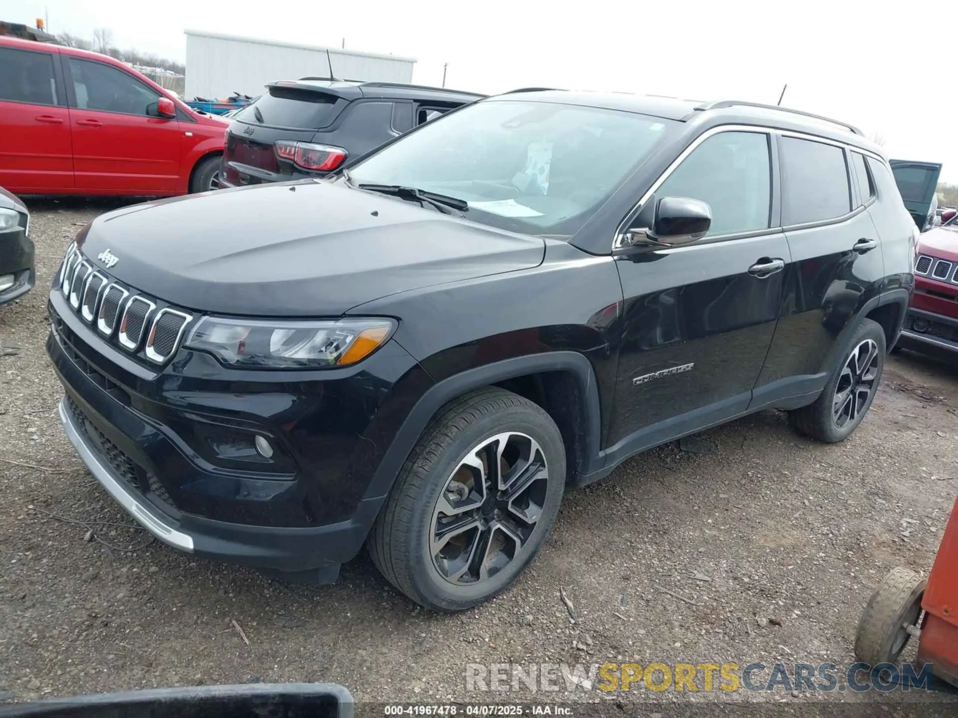 2 Photograph of a damaged car 3C4NJDCB8NT100462 JEEP COMPASS 2022