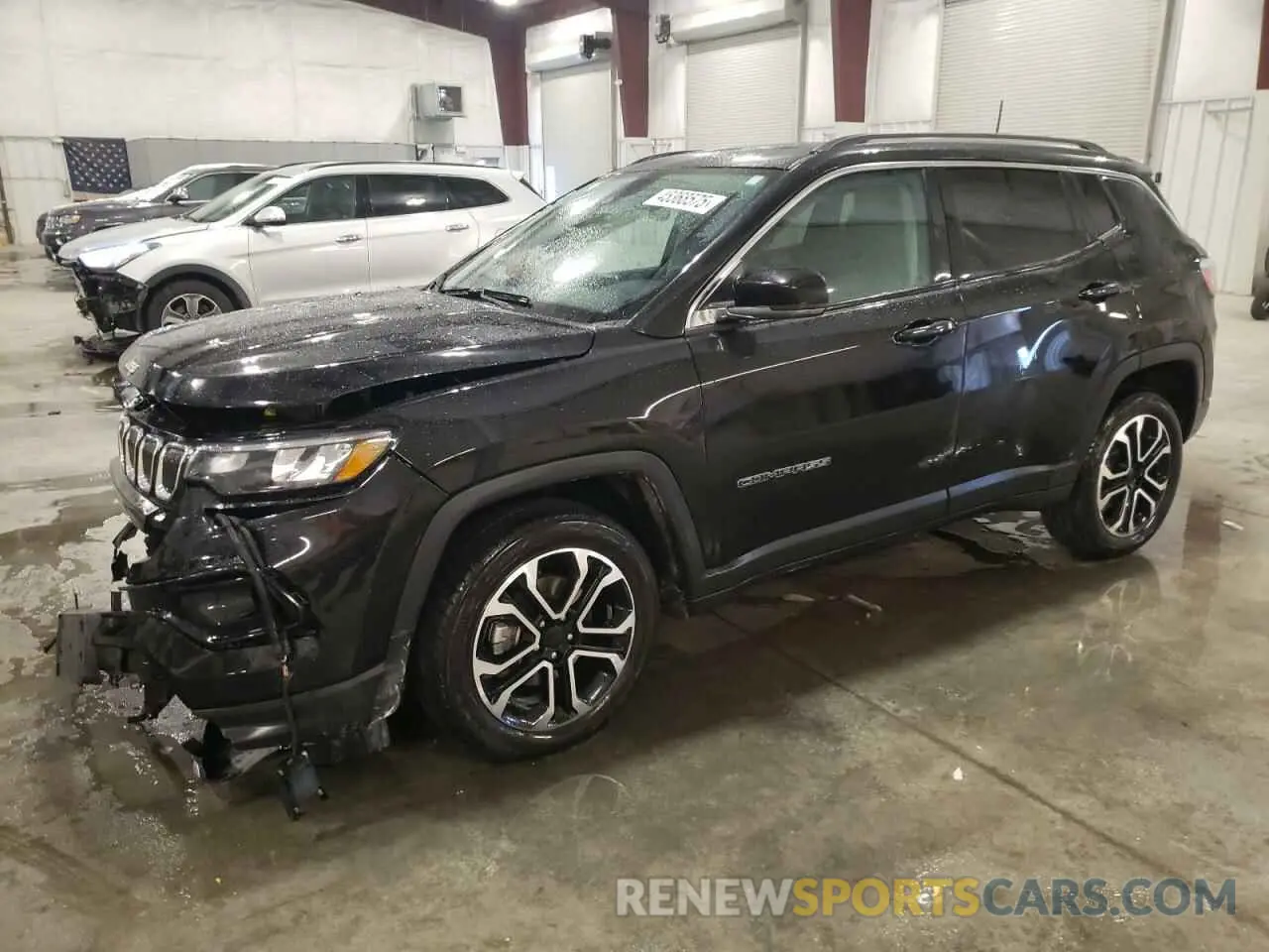 1 Photograph of a damaged car 3C4NJDCB8NT108125 JEEP COMPASS 2022