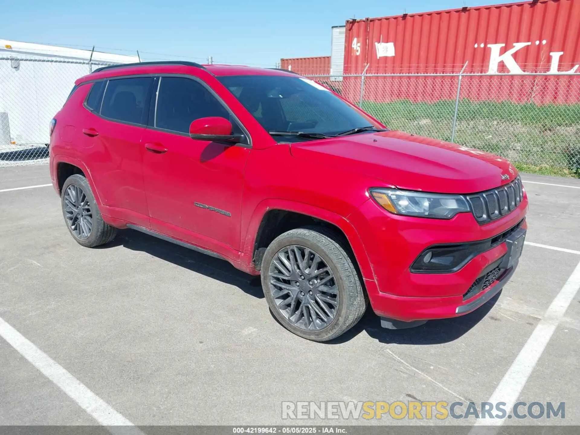 1 Photograph of a damaged car 3C4NJDCB8NT146177 JEEP COMPASS 2022