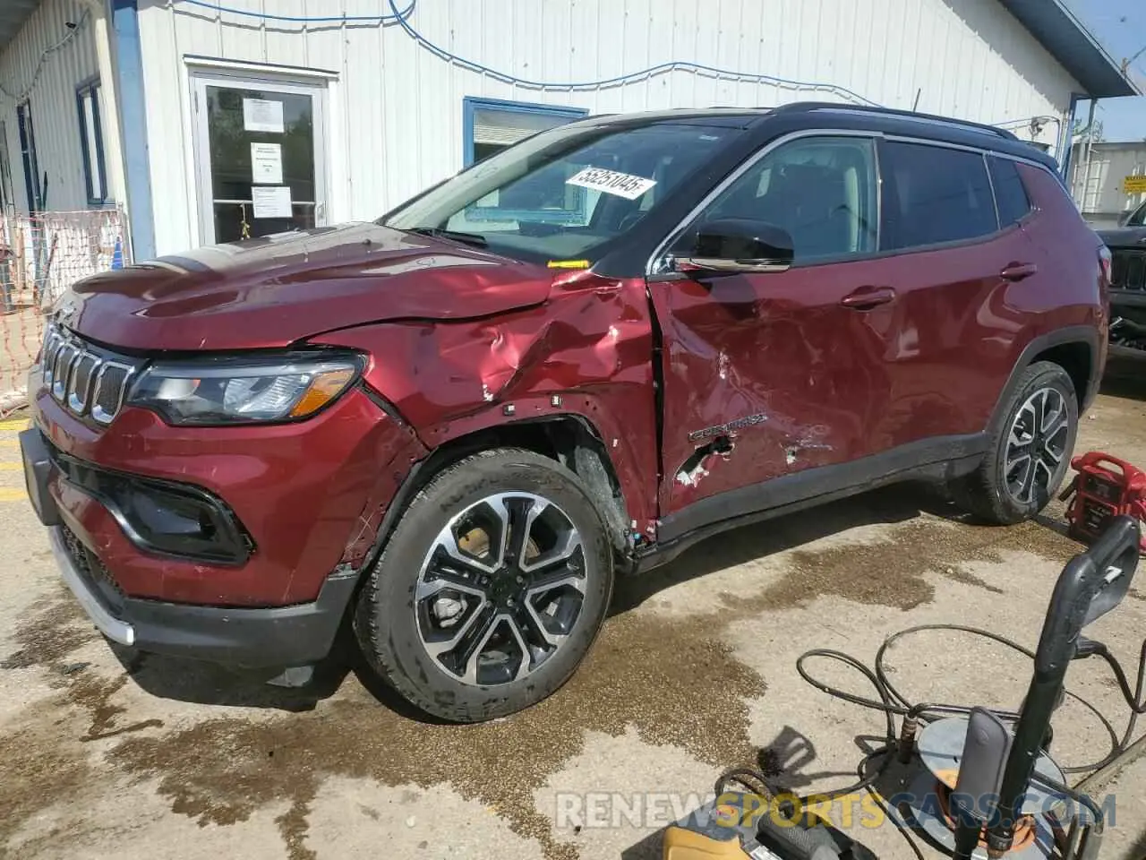 1 Photograph of a damaged car 3C4NJDCB8NT159432 JEEP COMPASS 2022