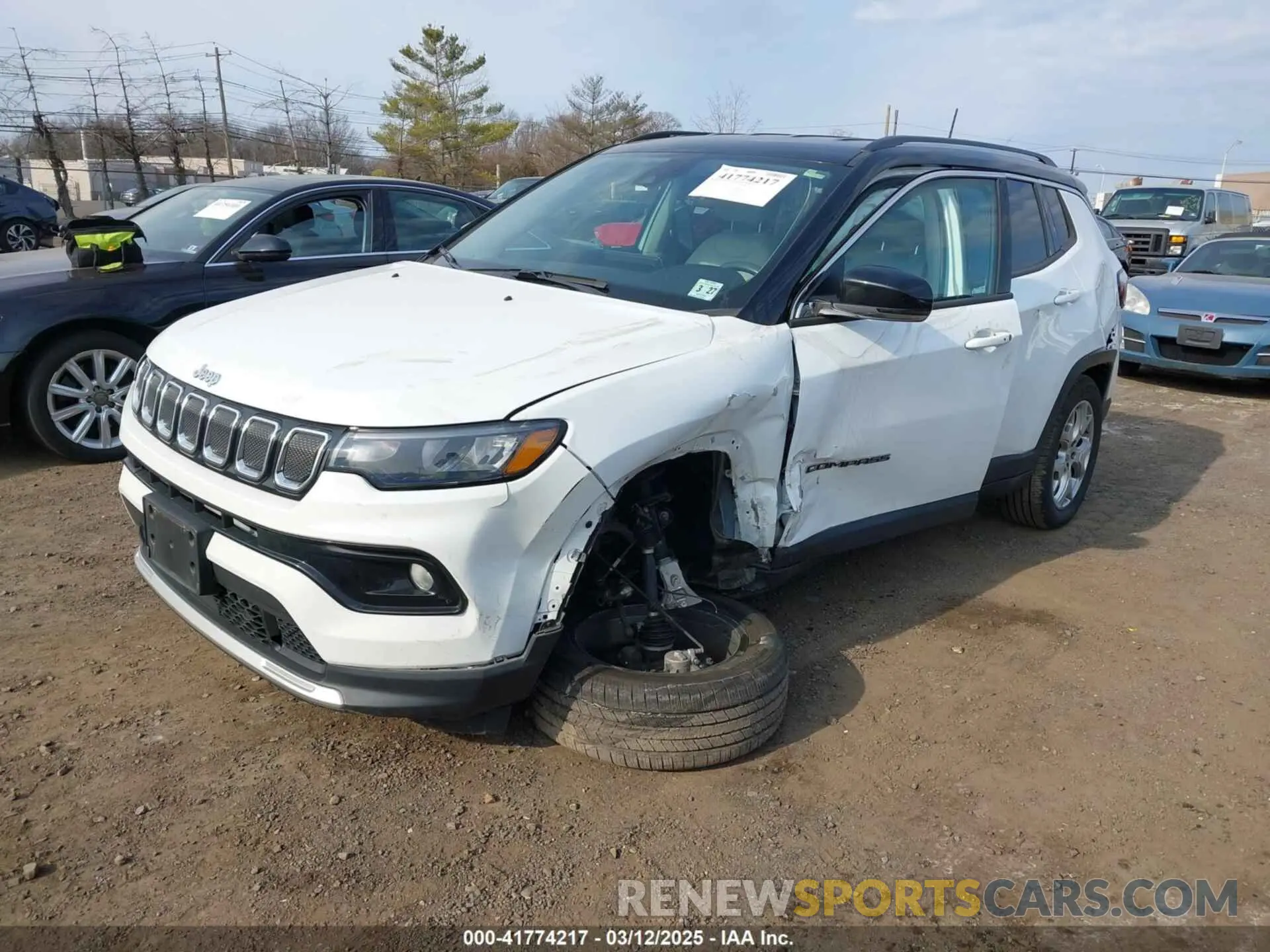 2 Photograph of a damaged car 3C4NJDCB9NT130392 JEEP COMPASS 2022