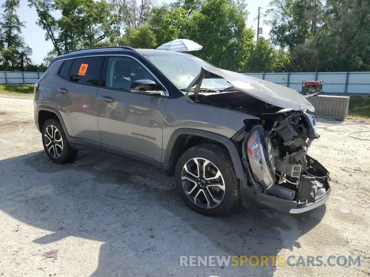 4 Photograph of a damaged car 3C4NJDCB9NT146236 JEEP COMPASS 2022