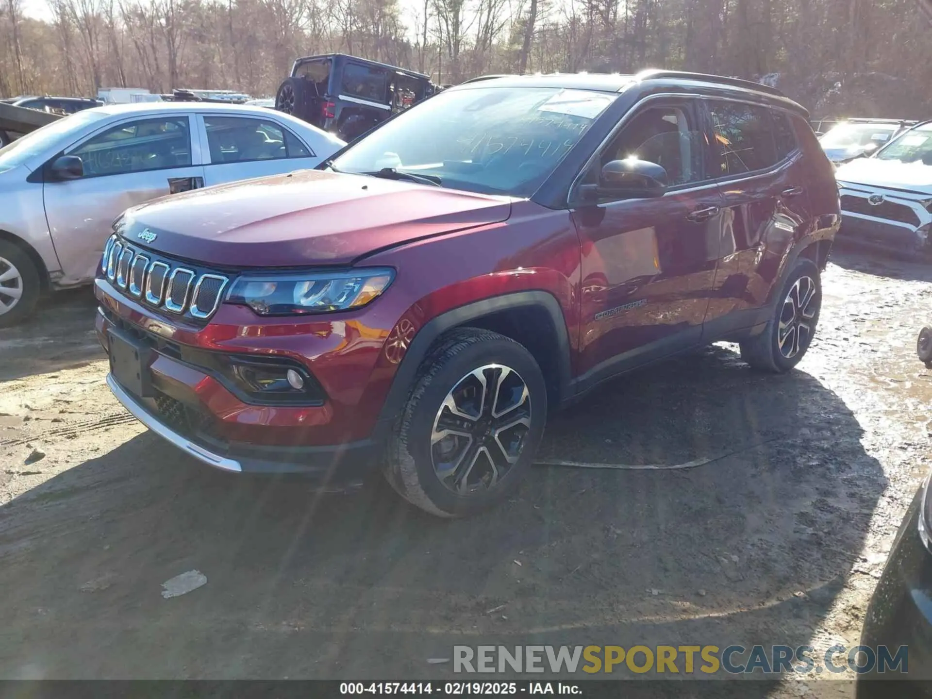 2 Photograph of a damaged car 3C4NJDCB9NT193699 JEEP COMPASS 2022