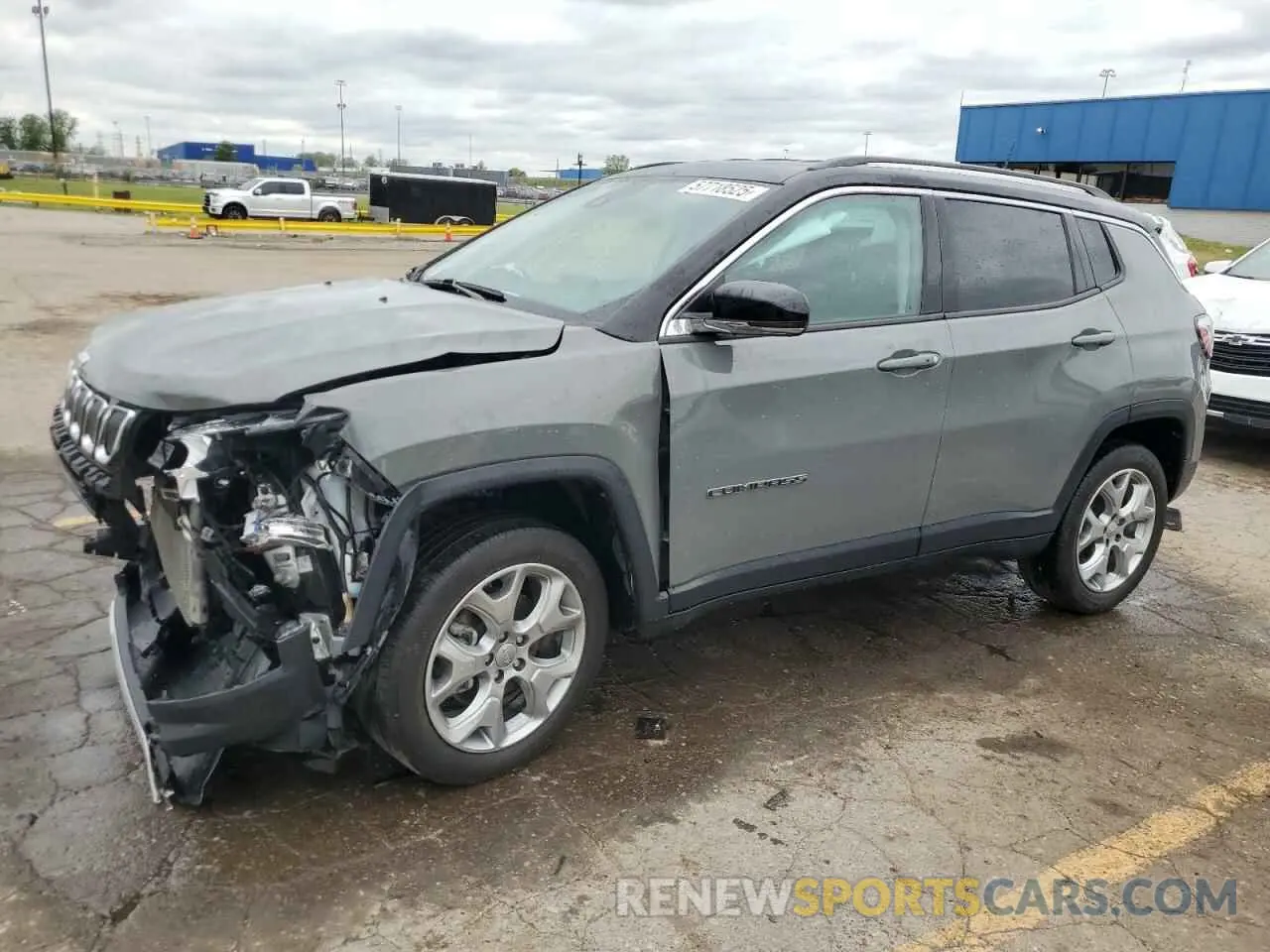 1 Photograph of a damaged car 3C4NJDCBXNT135004 JEEP COMPASS 2022