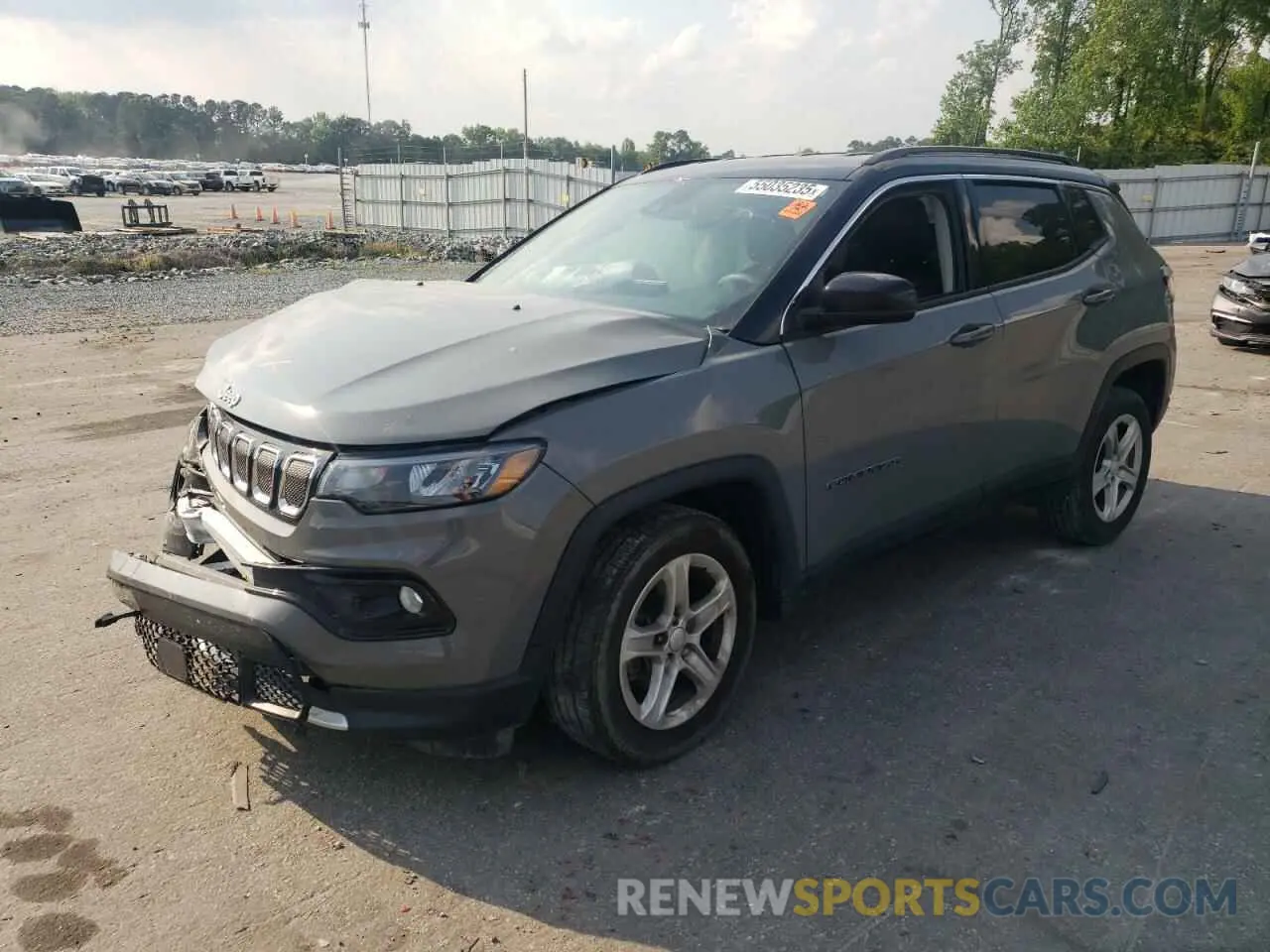 1 Photograph of a damaged car 3C4NJDCBXNT189290 JEEP COMPASS 2022