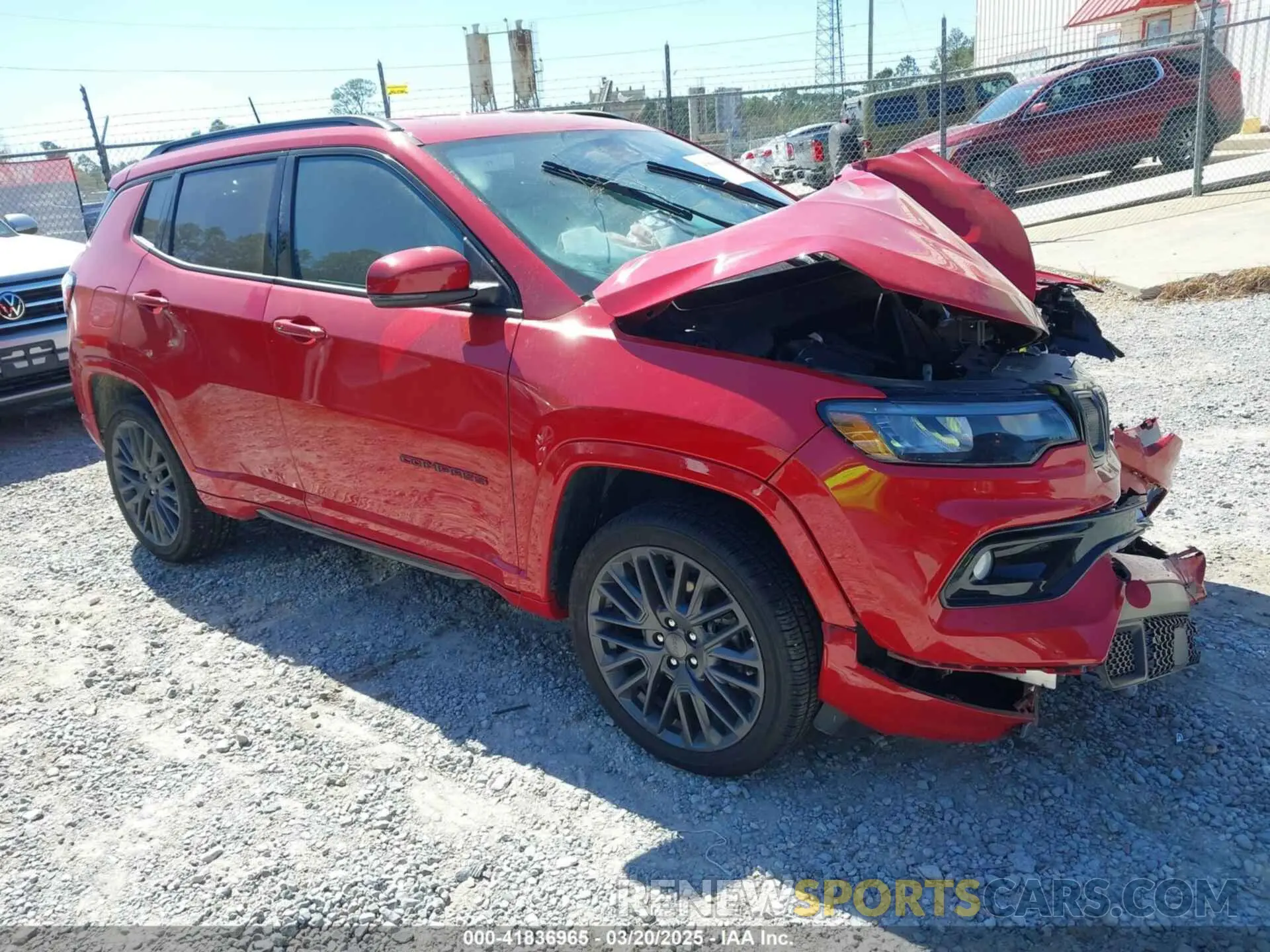 1 Photograph of a damaged car 3C4NJDCBXNT236673 JEEP COMPASS 2022