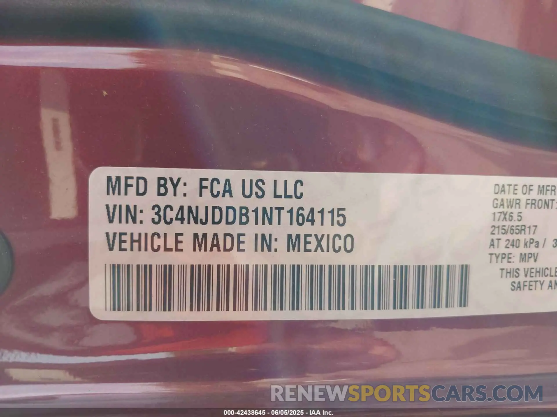 9 Photograph of a damaged car 3C4NJDDB1NT164115 JEEP COMPASS 2022